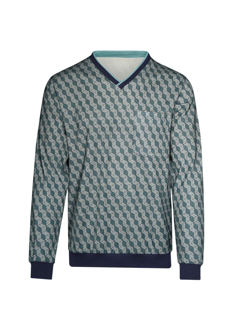 Trigema Schlafanzug "TRIGEMA Pyjama-Oberteil mit Allover-Print", 1 Stk. günstig online kaufen