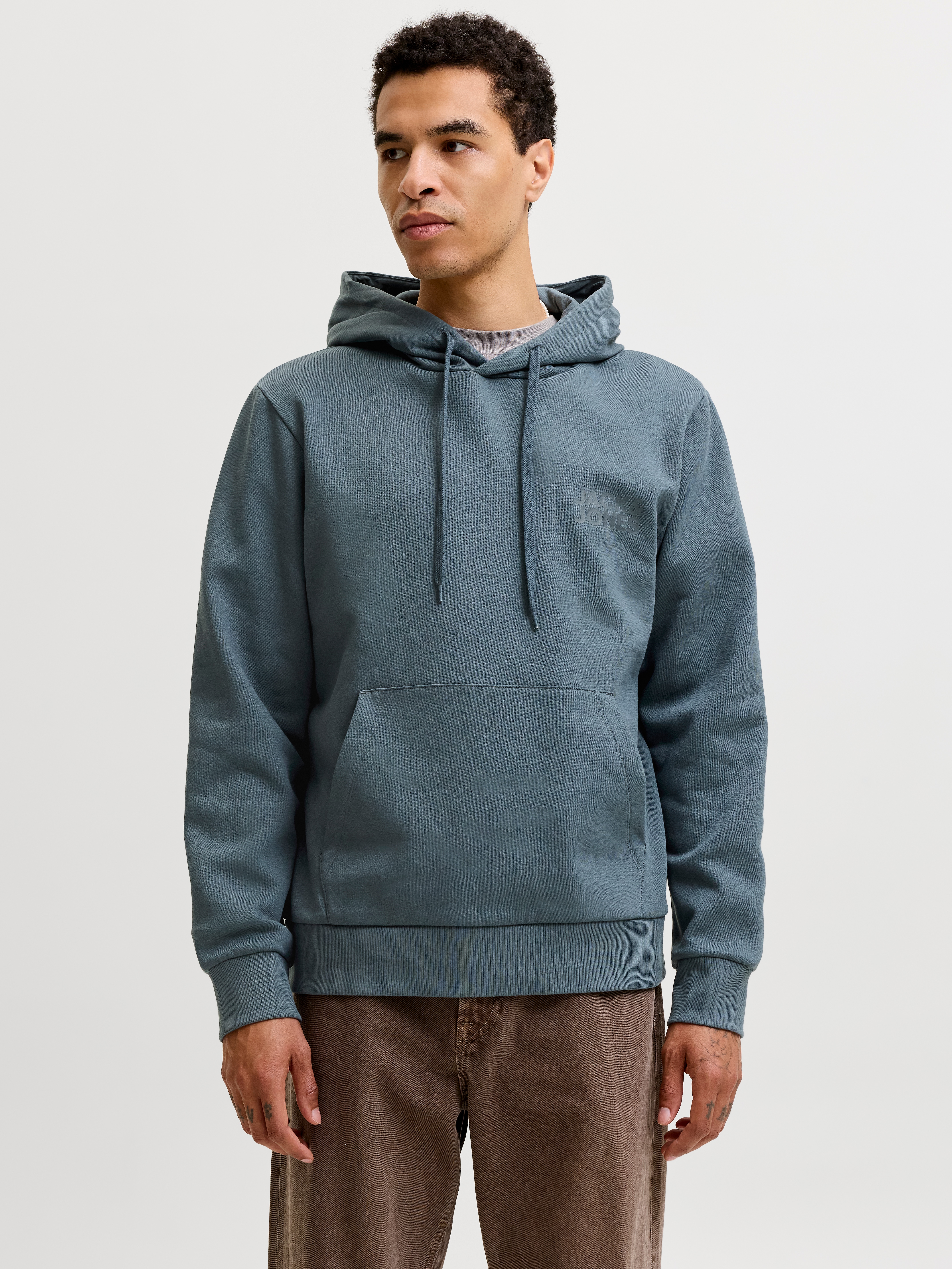Jack & Jones Kapuzensweatshirt "JJECORP LOGO SWEAT HOOD NOOS", Baumwollmischung, regular fit