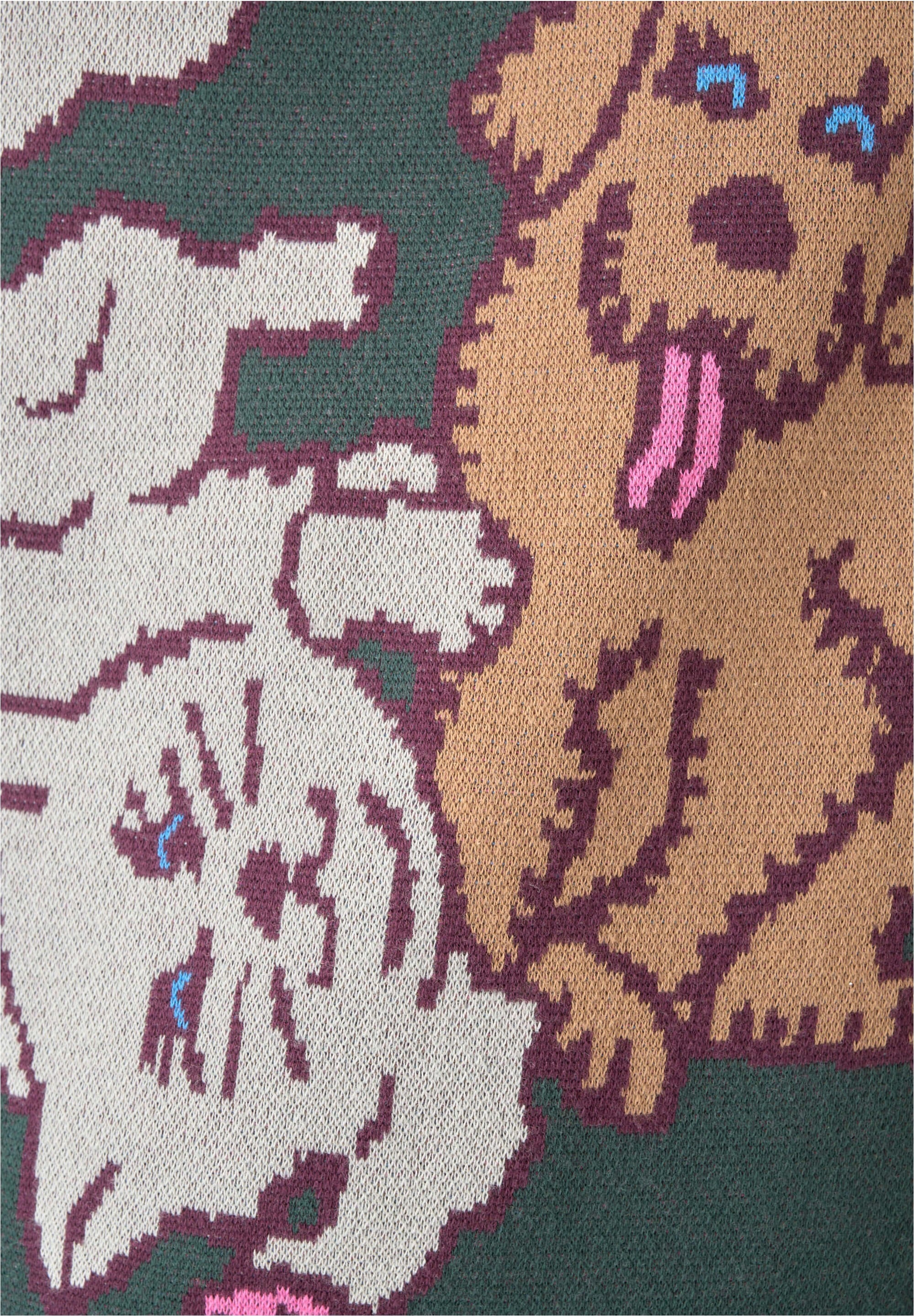 Cleptomanicx Strickpullover »Cat & Dog«, mit lockerem Schnitt