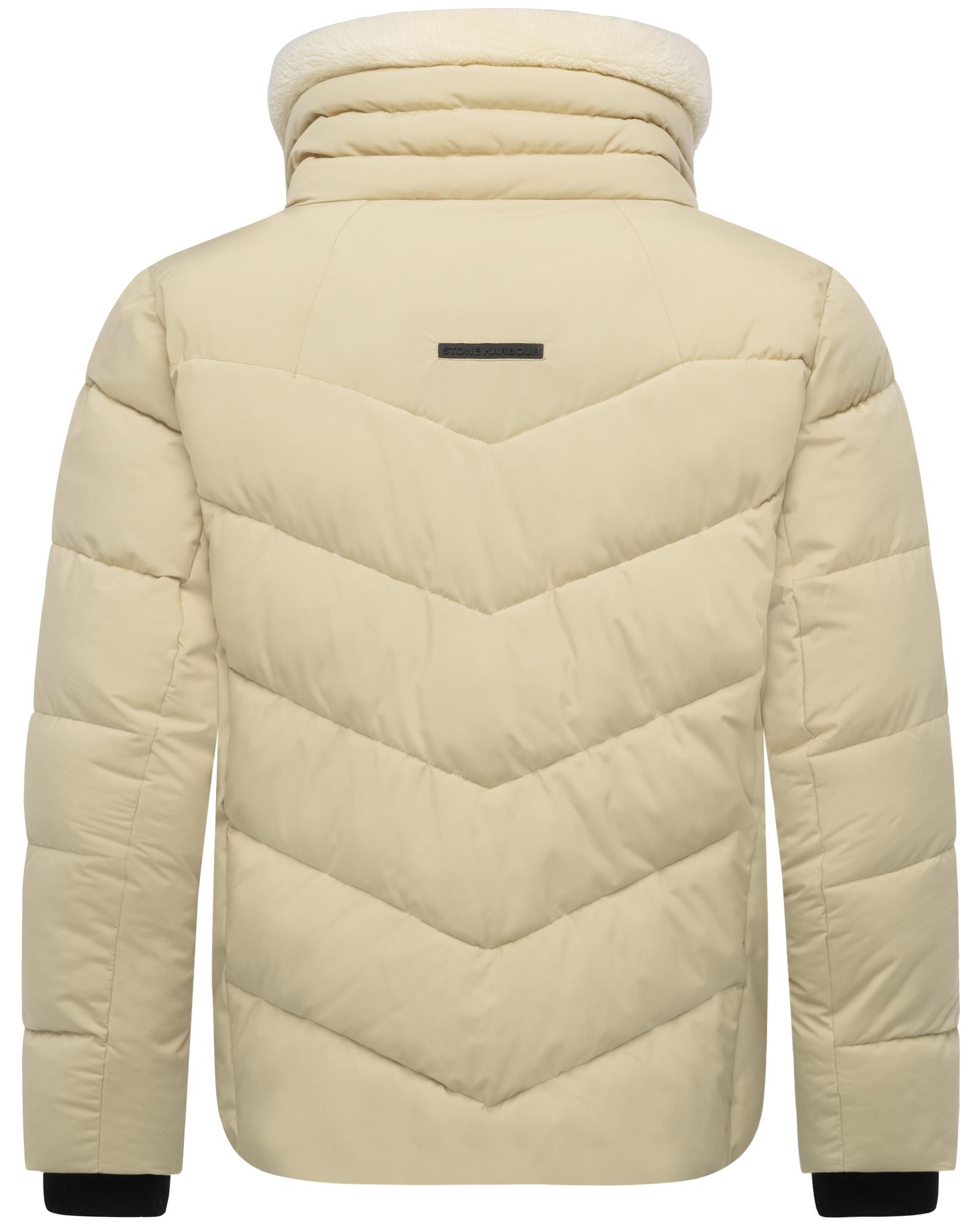 Thumbnail - Stone Harbour Steppjacke "Ansello XX" ohne Kapuze Gesteppte Herrenjacke mit Teddy-Kunstfell-Kragen