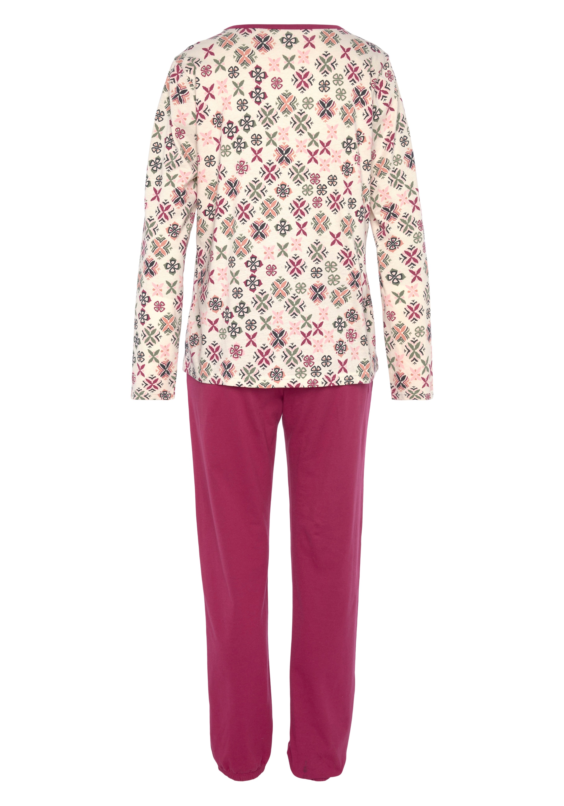 Thumbnail - Vivance Dreams Pyjama 2 Stk. tlg., mit grafisch-floralem Alloverdruck