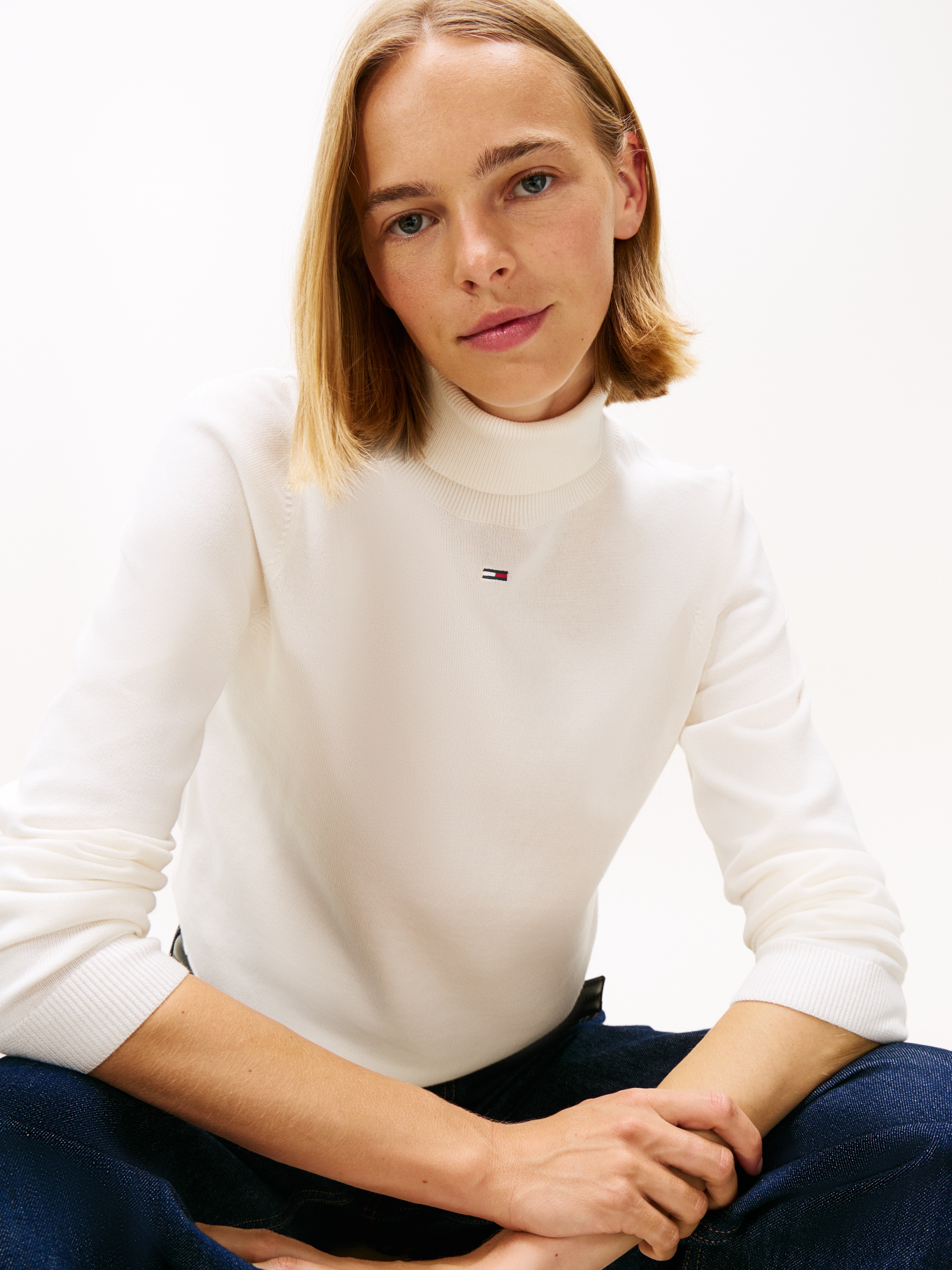 Tommy Jeans Rollkragenpullover "TJW ESSENTIAL TRTLNK SWEATER" günstig online kaufen