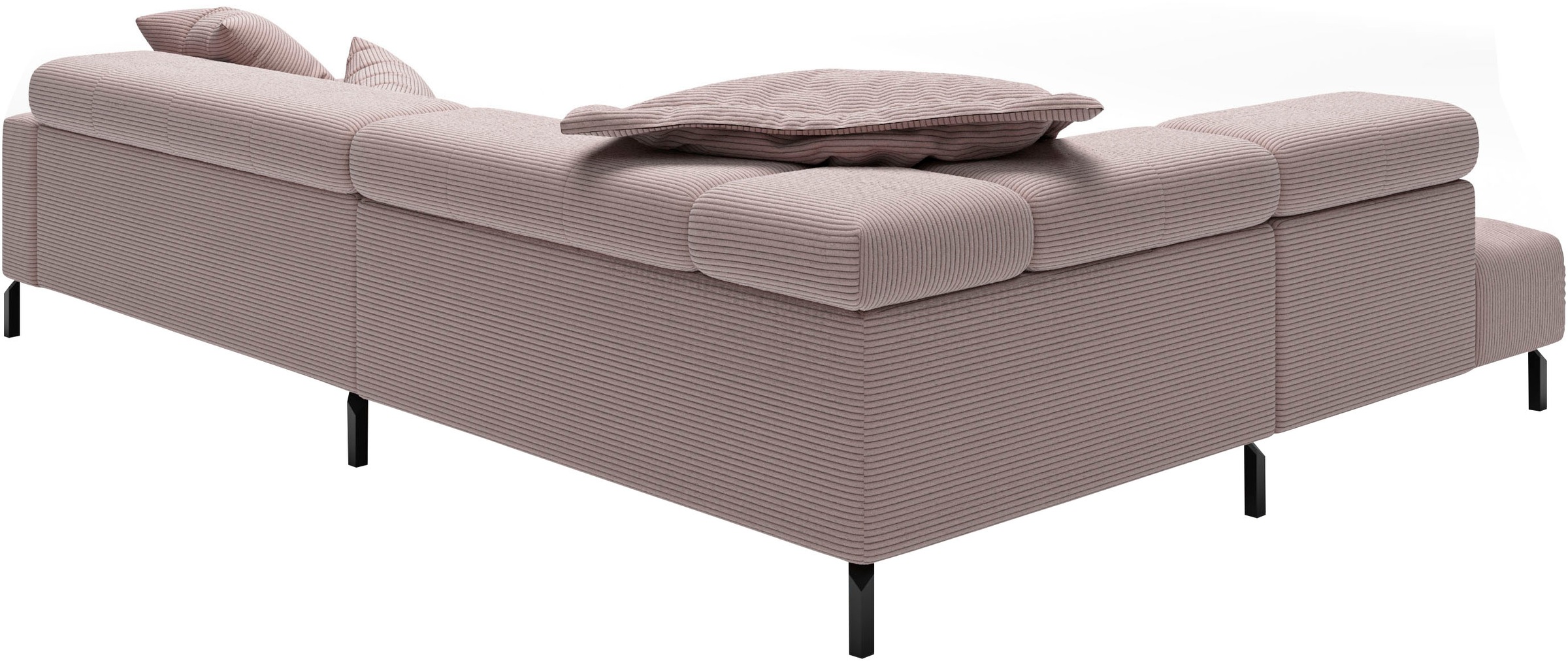 Places of Style Ecksofa »Cleveland, L-Form, incl. Kopfteilverstellung, Breite 311 cm«, wahlweise elektrischer Sitzvorzug