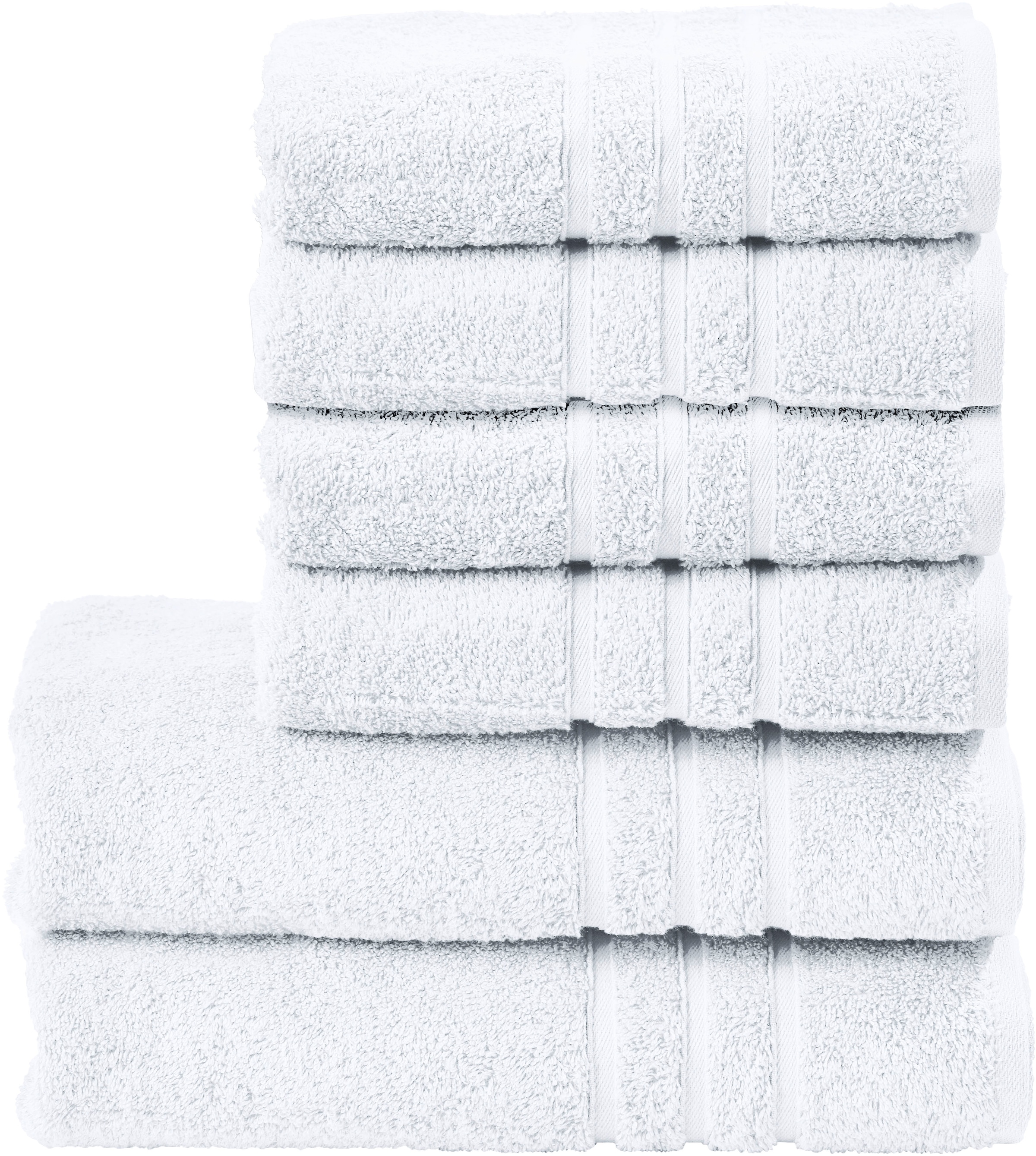 done. Handtuch Set "Daily Uni" Set 6 Stk. Walkfrottier saugfähiges Walkfrot günstig online kaufen