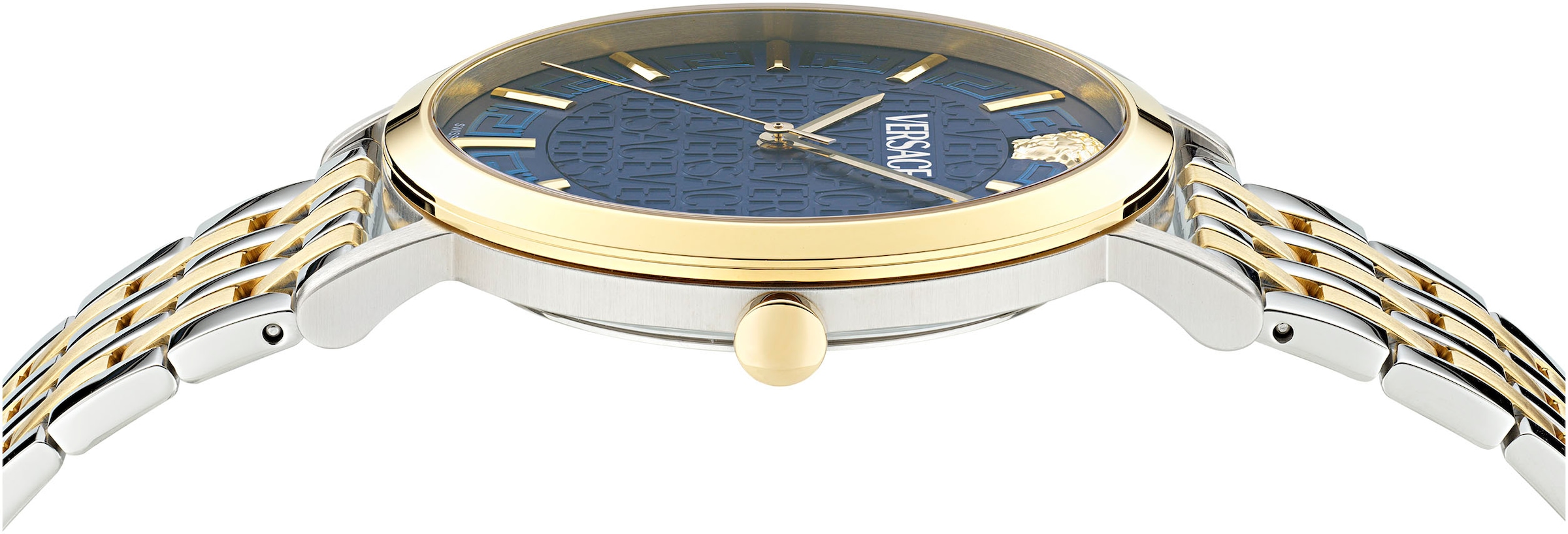 Versace Quarzuhr »GRECA SLIM«, Armbanduhr, Herrenuhr, Swiss Made, Saphirglas, analog