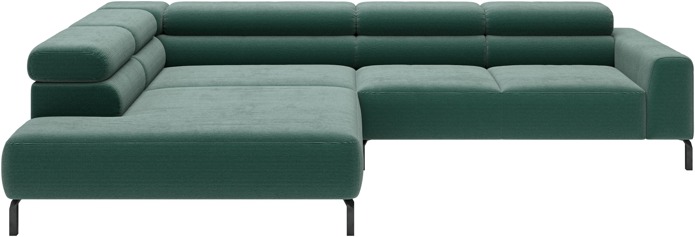 Home affaire Ecksofa "Antonelli, L-Form, incl. Kopfteilverstellung, Breite 312 cm" wahlweise elektrische Sitztiefenverstellung