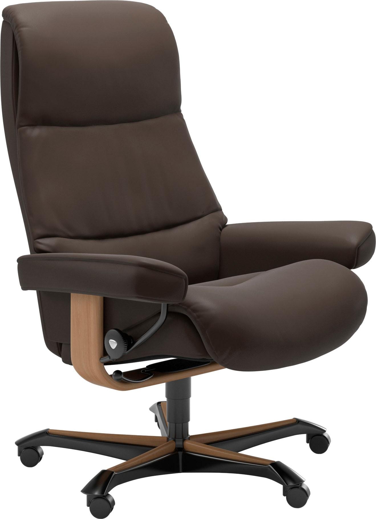 Stressless Relaxsessel "View", mit Home Office Base, Größe M,Gestell Eiche günstig online kaufen