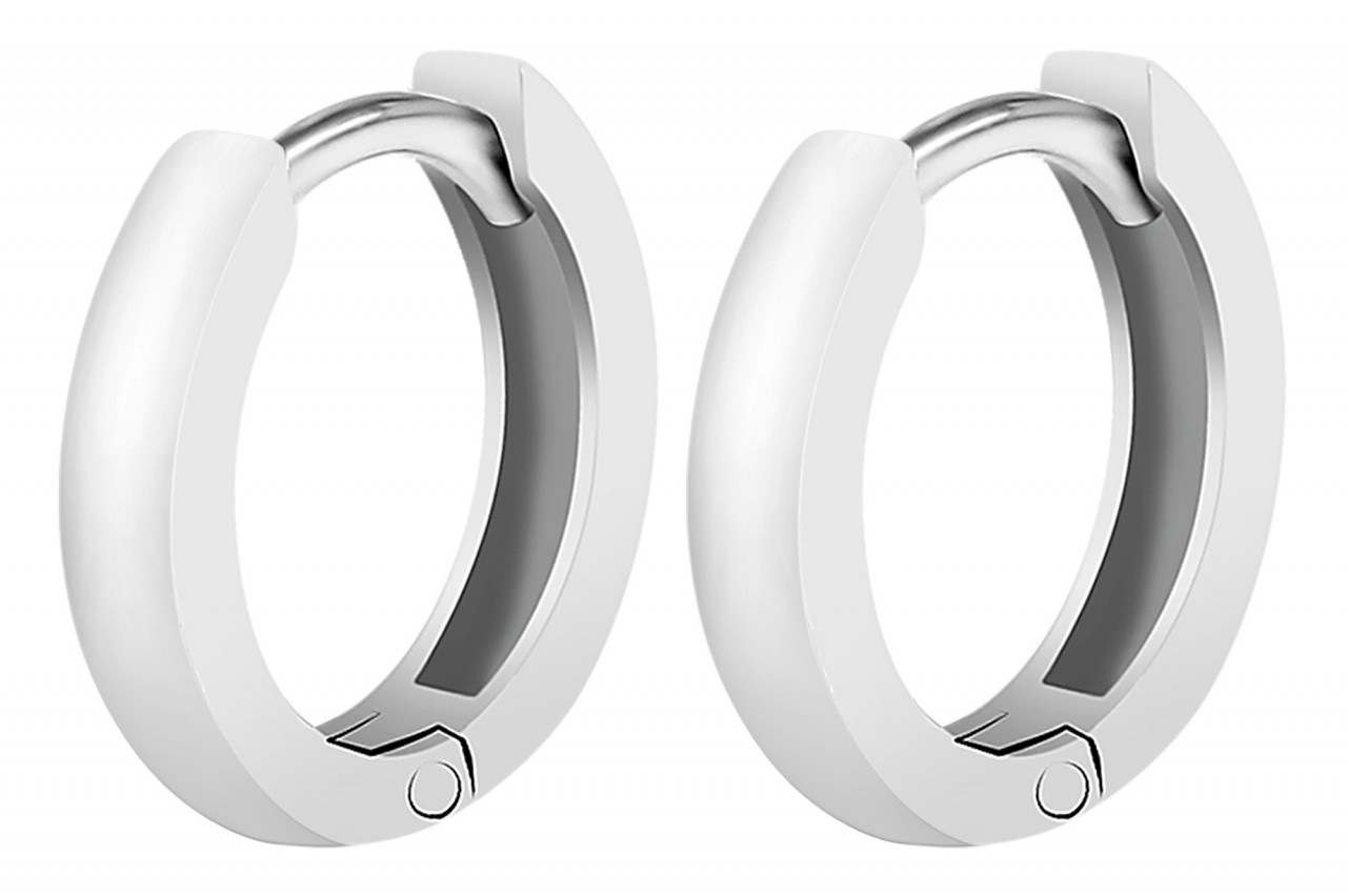 Adelia´s Paar Creolen »Damen Creolen aus poliertem 925 Sterling Silber Ø 10 mm«