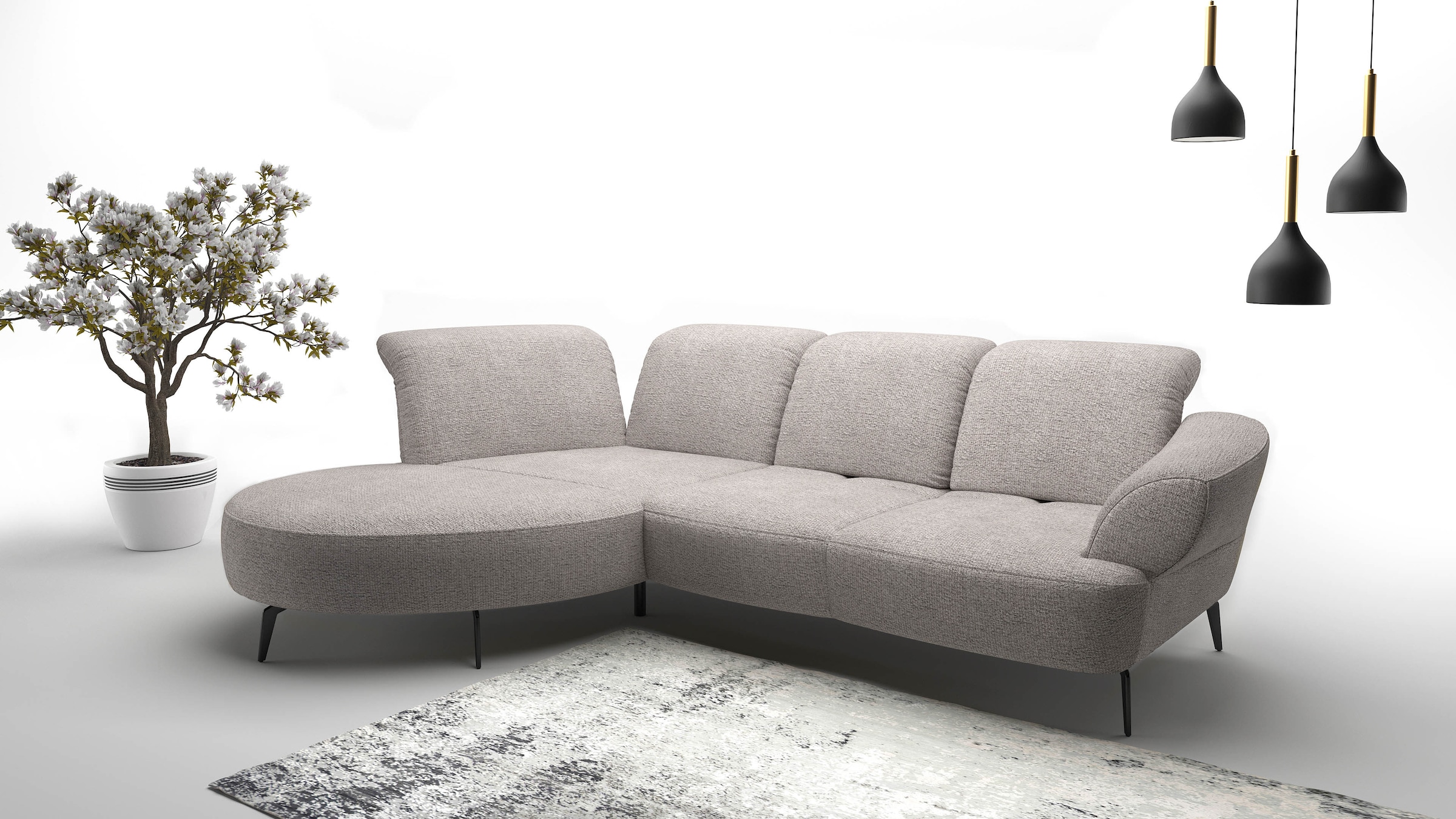 sit&more Ecksofa "Dance, L-Form, inkl. Sitztiefenverstellung" inkl. Click&S günstig online kaufen