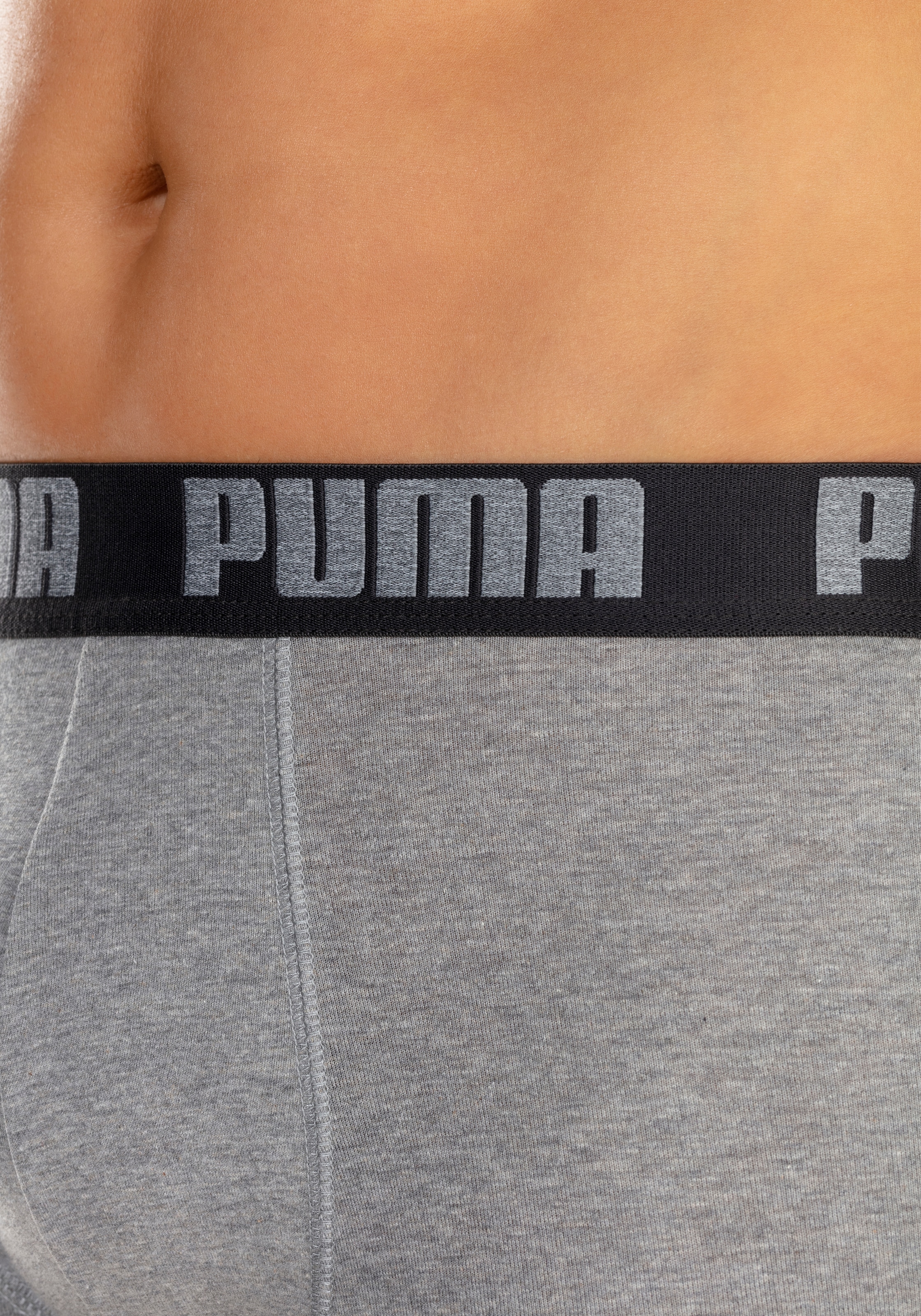 PUMA Boxer, (Packung, 2er-Pack), mit breitem Logo-Webbund