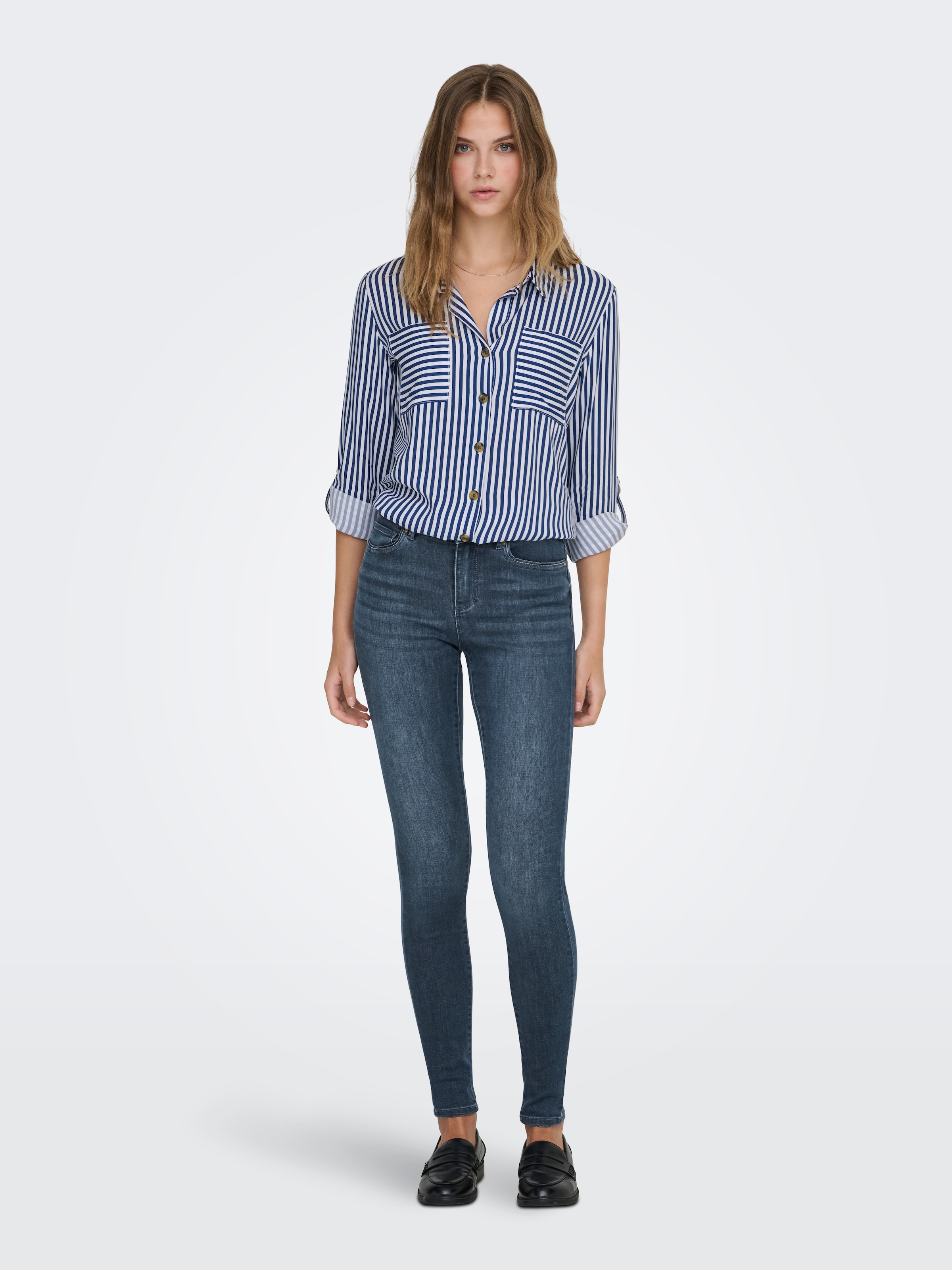 ONLY Skinny-fit-Jeans »ONLWAUW LIFE MID SK DNM«