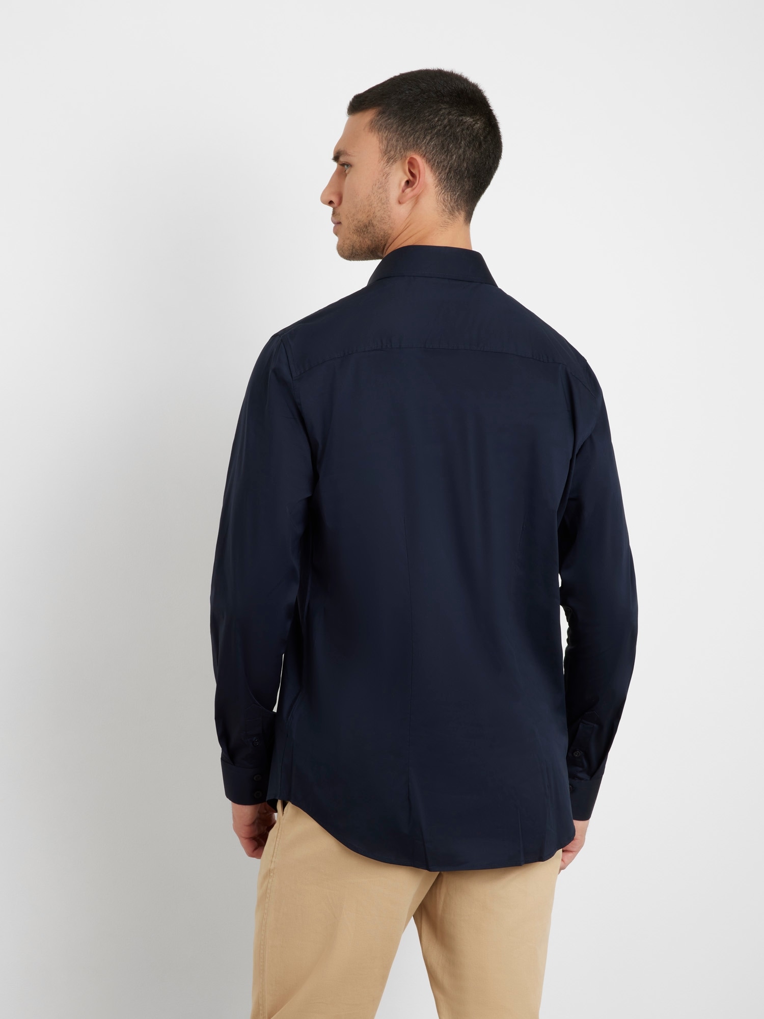 Guess Langarmhemd »SUNSET« Kentkragen, Slim Fit, Baumwoll-Mix
