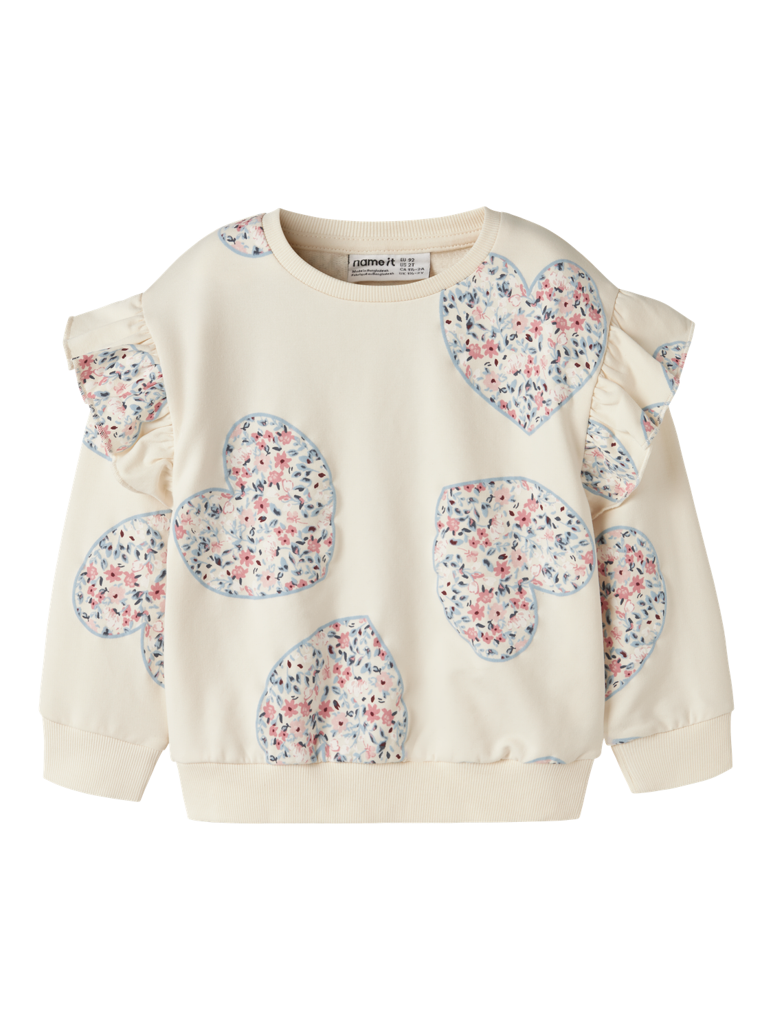 Name It Sweatshirt »NMFKIWILE LS NREG SWEAT UNB«, Baumwollmischung, regular fit
