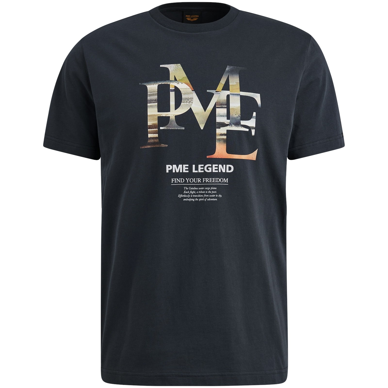 PME LEGEND T-Shirt, mit Logo Print