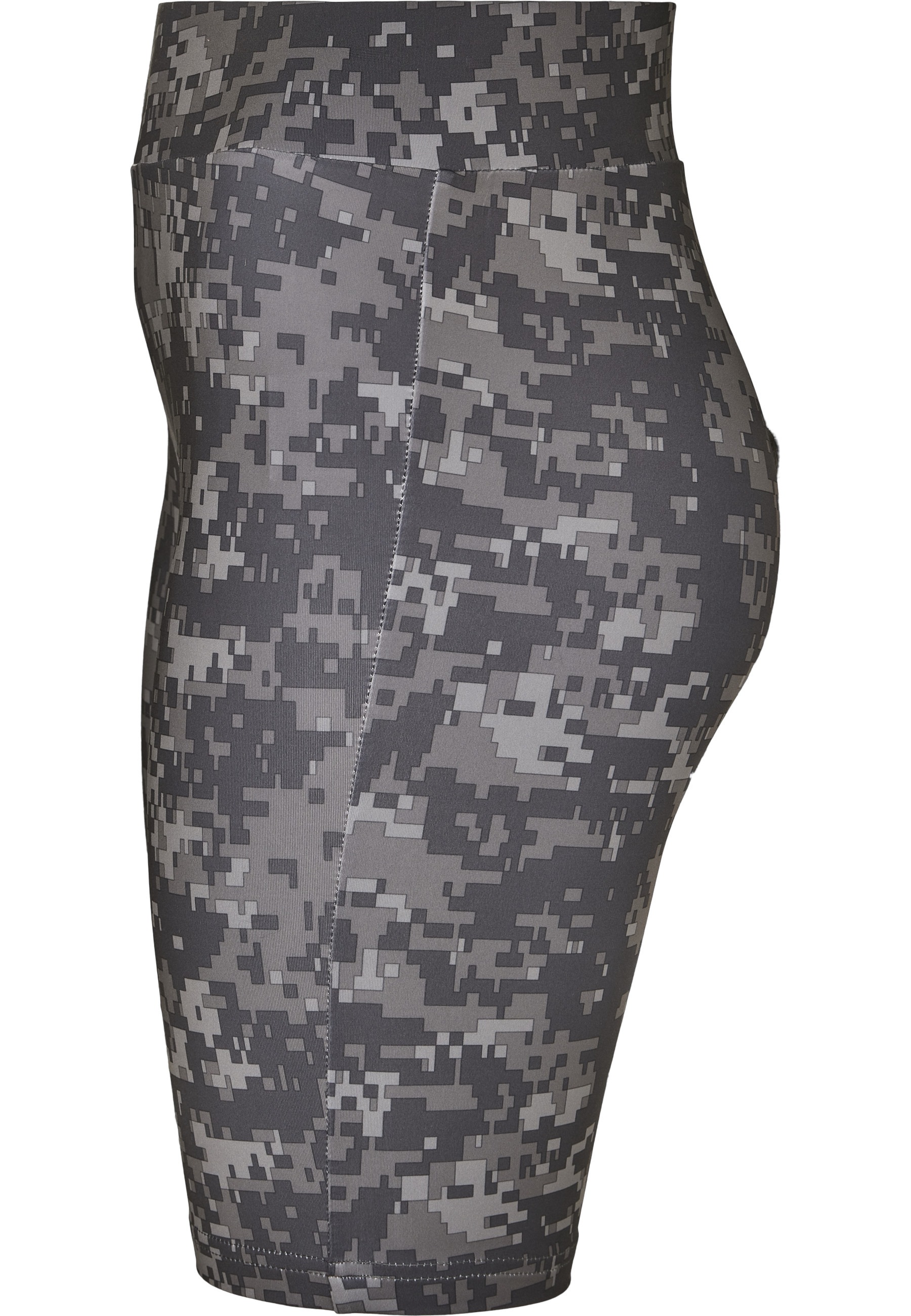 URBAN CLASSICS Stoffhose »Urban Classics Damen Ladies High Waist Camo Tech Cycle Shorts«