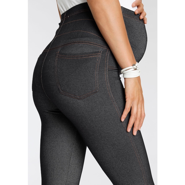 Neun Monate Umstandsleggings mit der Optik einer Jeans | BAUR