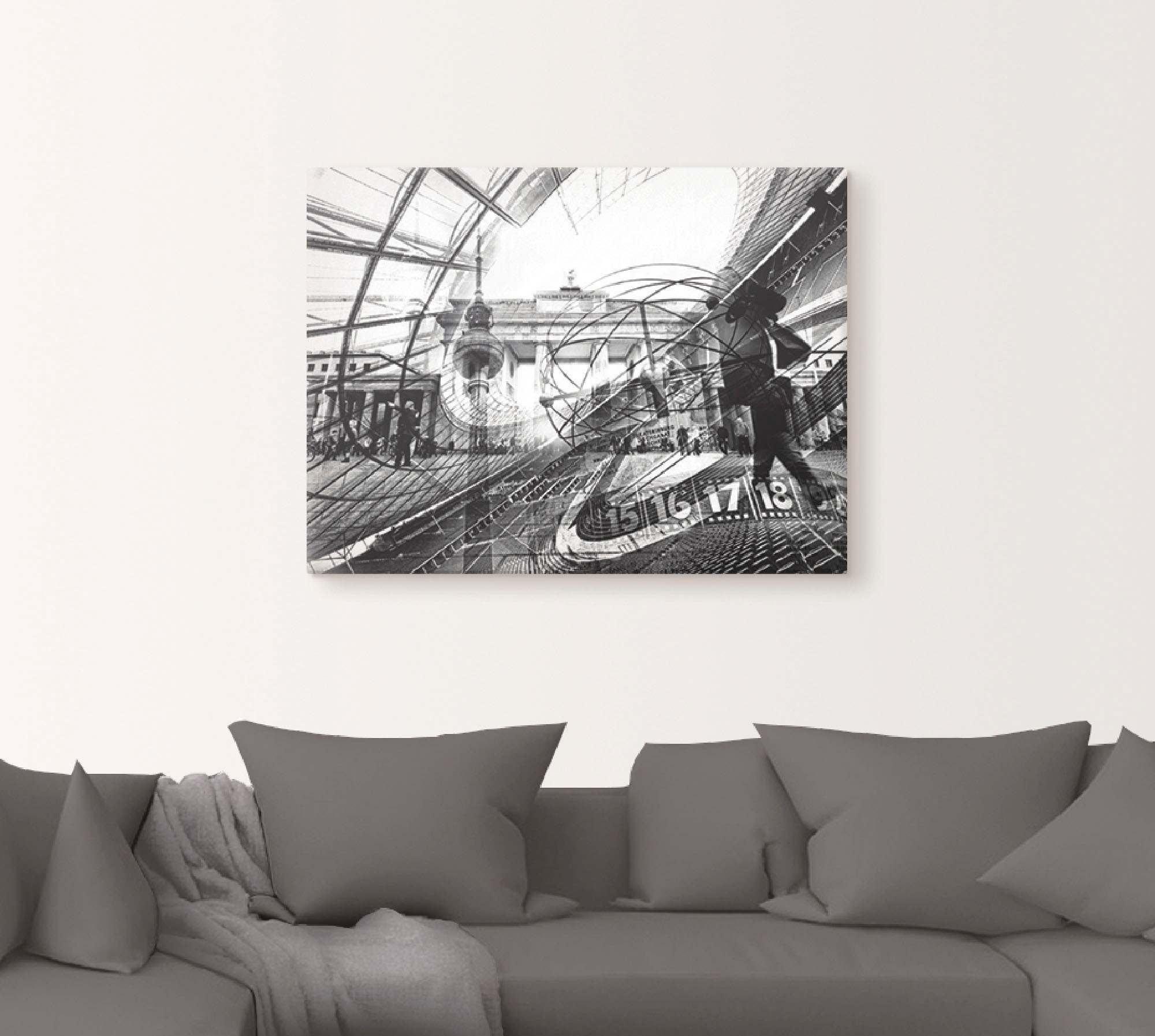 Artland Wandbild »Berlin Skyline I«, Deutschland, (1 St.), als Poster in verschied. Größen