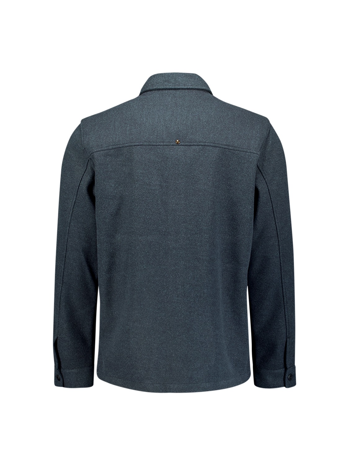 NO EXCESS Langarmhemd »No Excess Meliertes Overshirt«