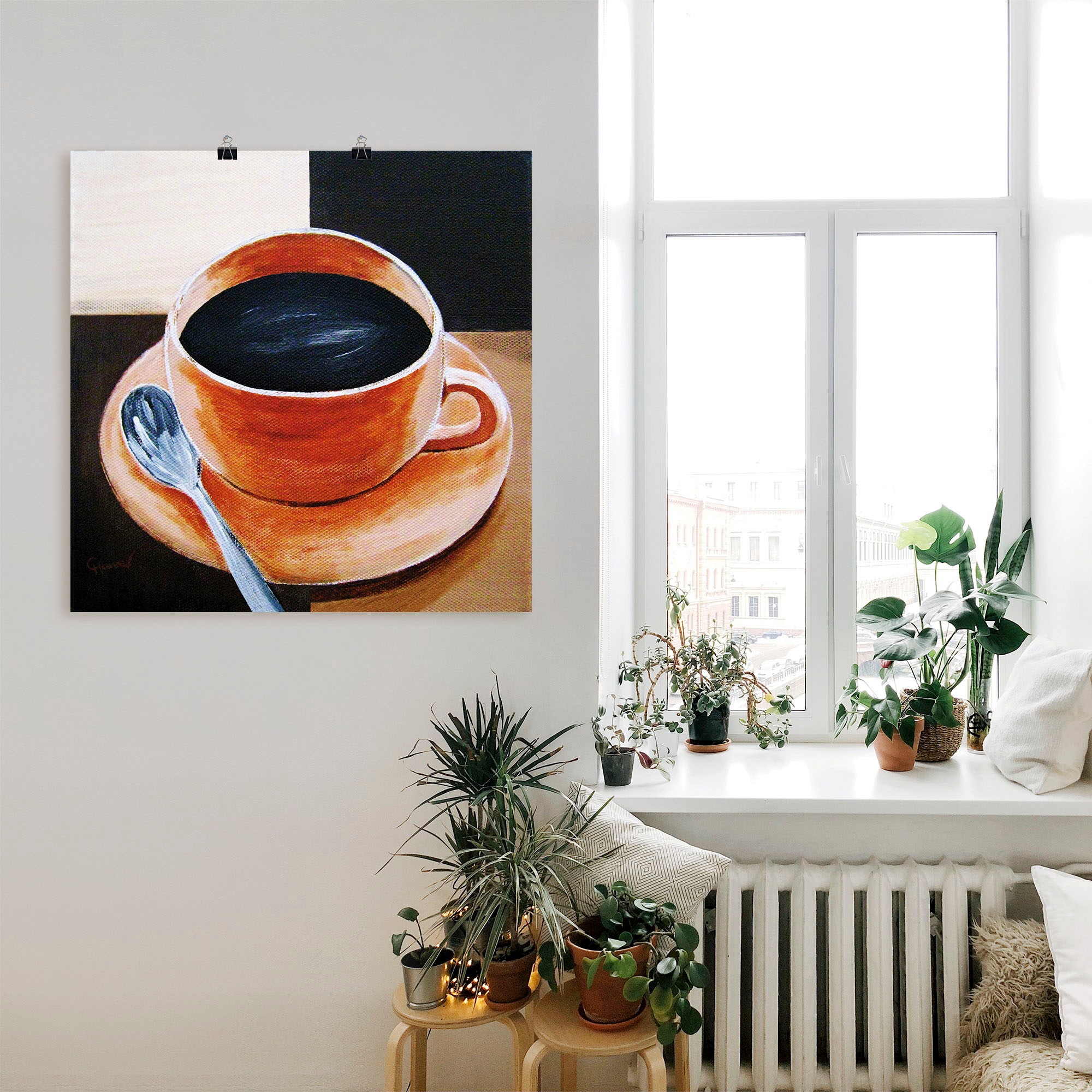 Artland Wandbild »Kaffee«, Getränke, (1 St.), als Leinwandbild, Poster in verschied. Größen