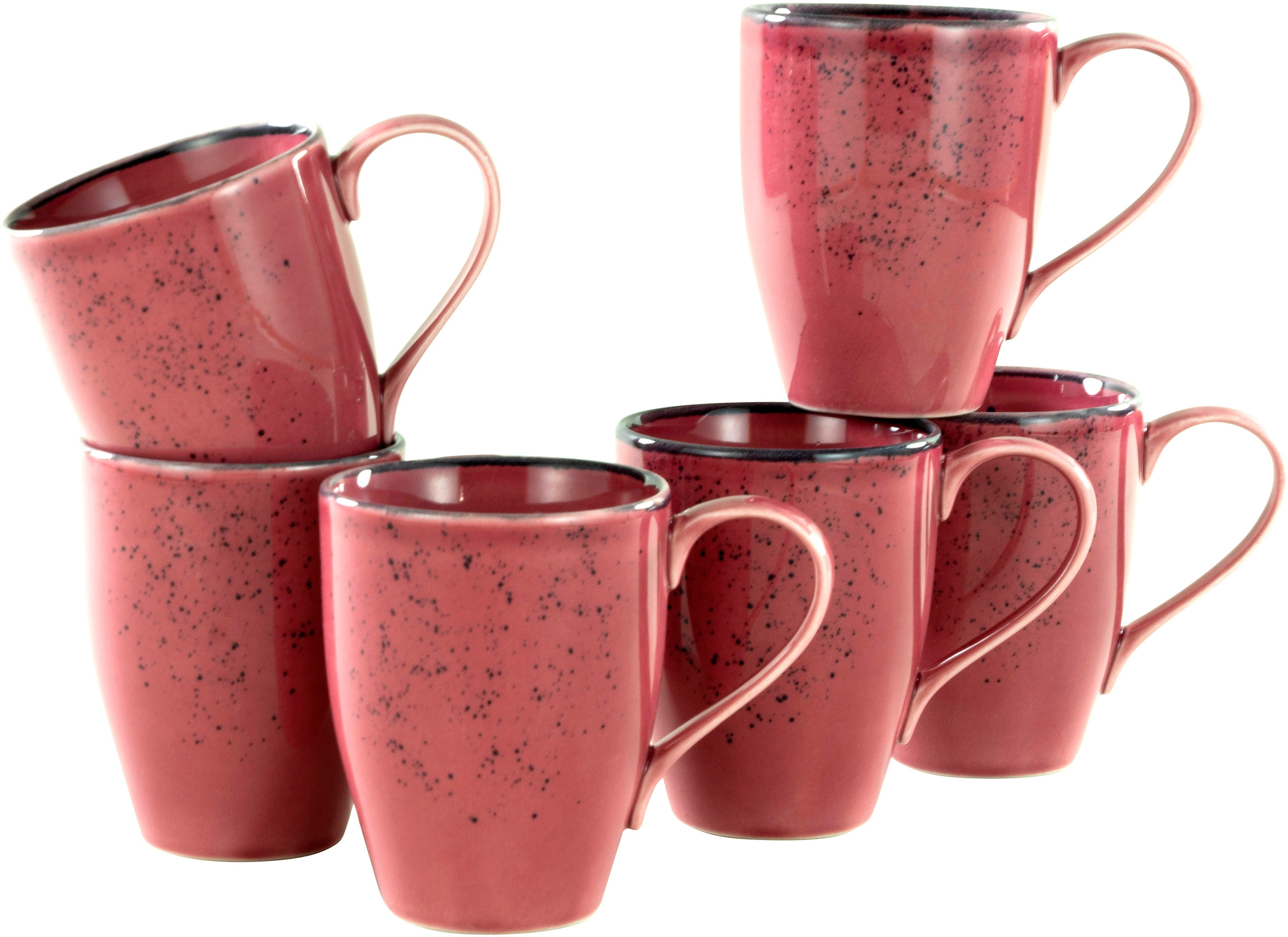 CreaTable Becher "Kaffeebecher NATURE COLLECTION" Tassen Set, 6-teilig