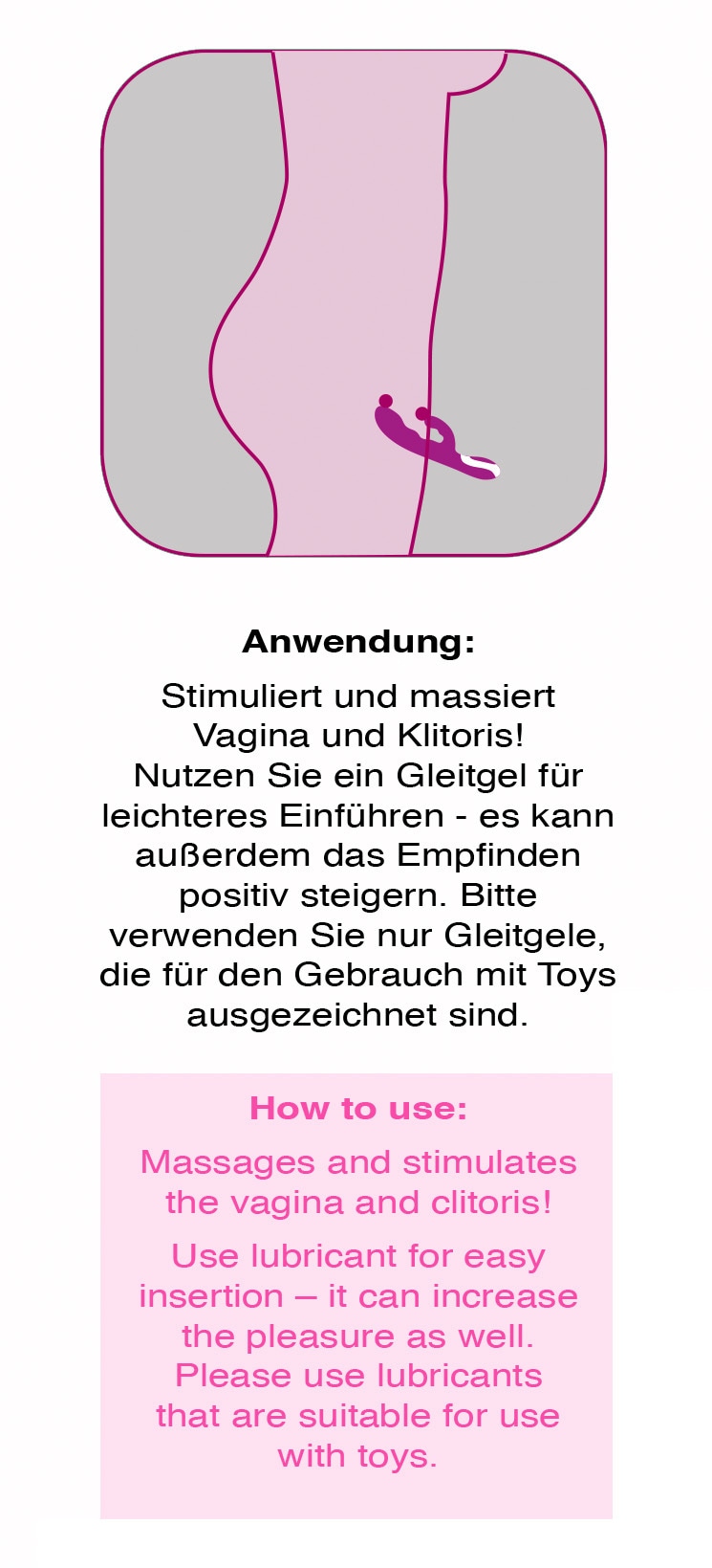 Javida Vibrator »Vibrator mit Wärmefunktion Heating Vibe«