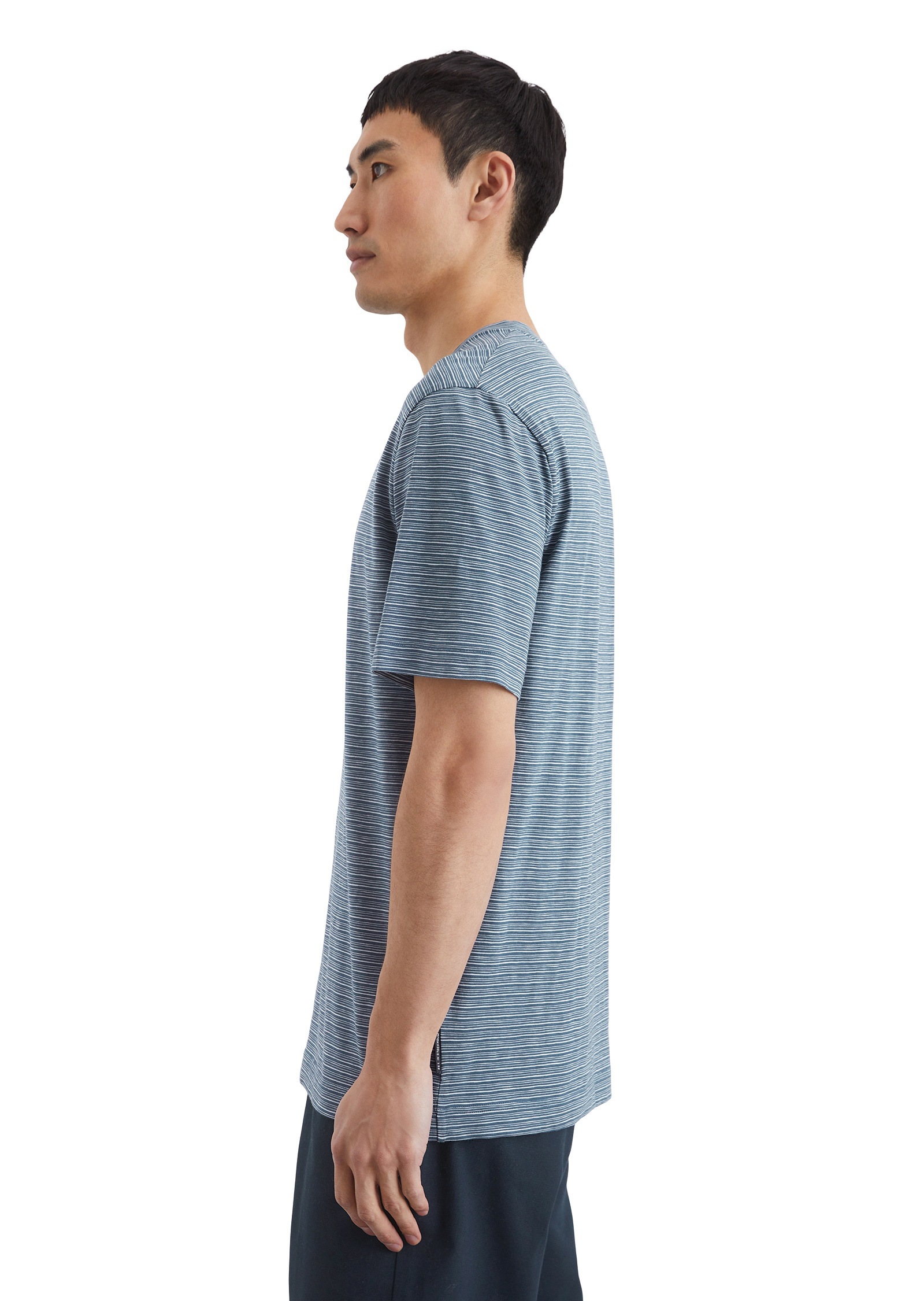 Marc O'Polo T-Shirt »aus gestreiftem Single-Slub-Jersey«