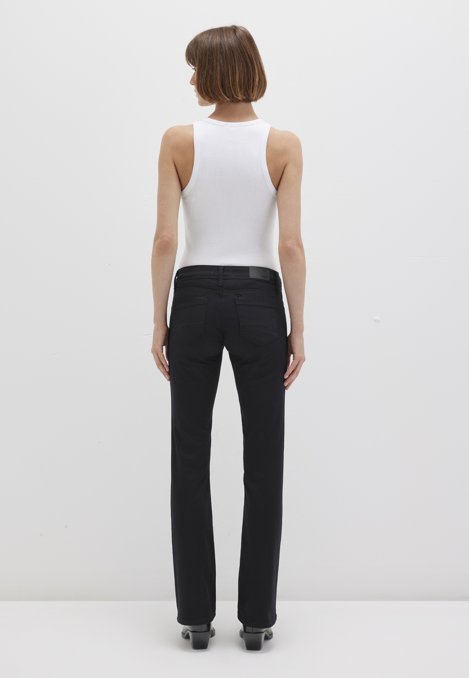Mavi Bella Mid-Rise Bootcut Jeans Black Size 33 3