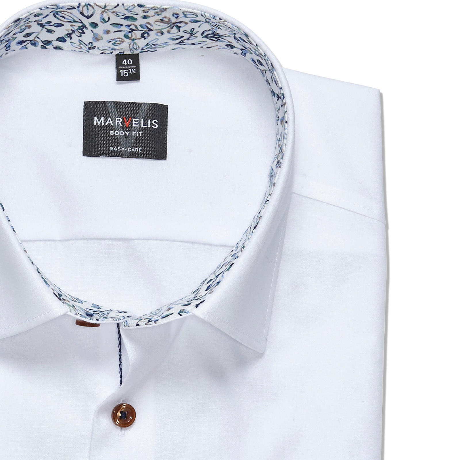 Thumbnail - MARVELIS Langarmhemd Businesshemd, New York Kentkragen, bügelleicht