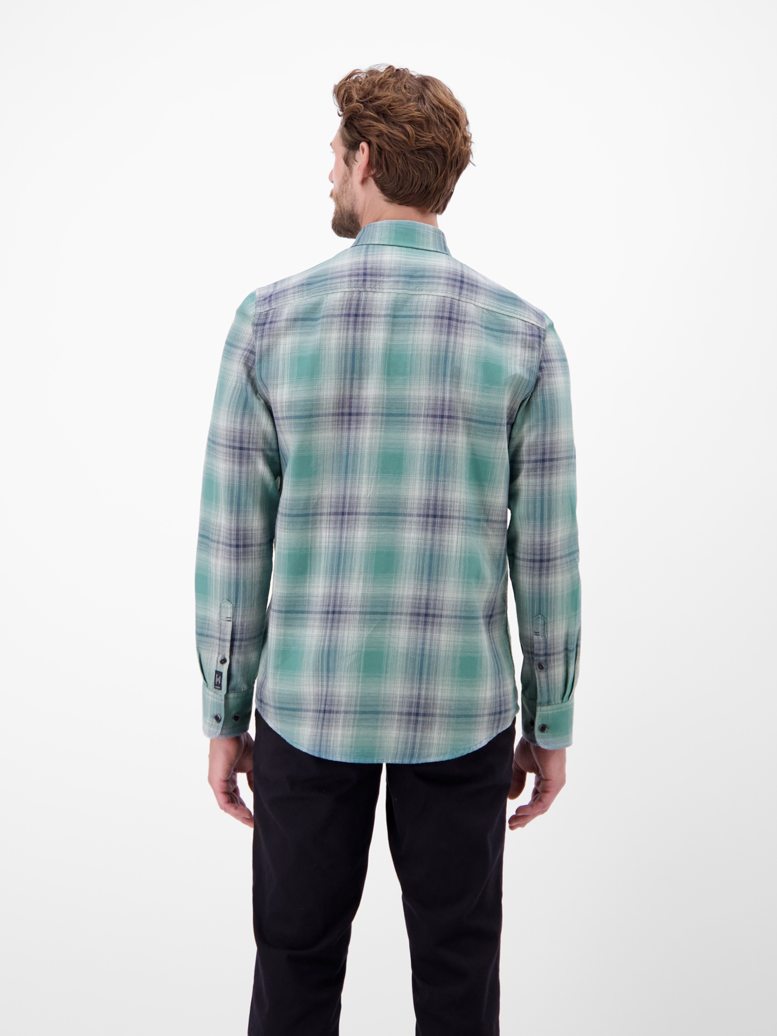 LERROS Langarmhemd mit Karo Muster günstig online kaufen