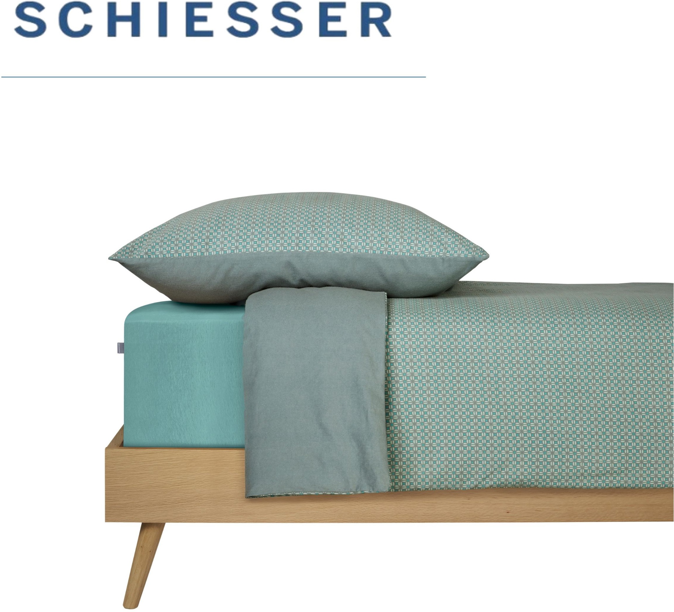 Schiesser Wendebettwäsche »Lucy aus weicher Baumwolle im schlichten Minimaldessin« 2 Stk. OEKO-TEX® MADE IN GREEN-zertifiziert