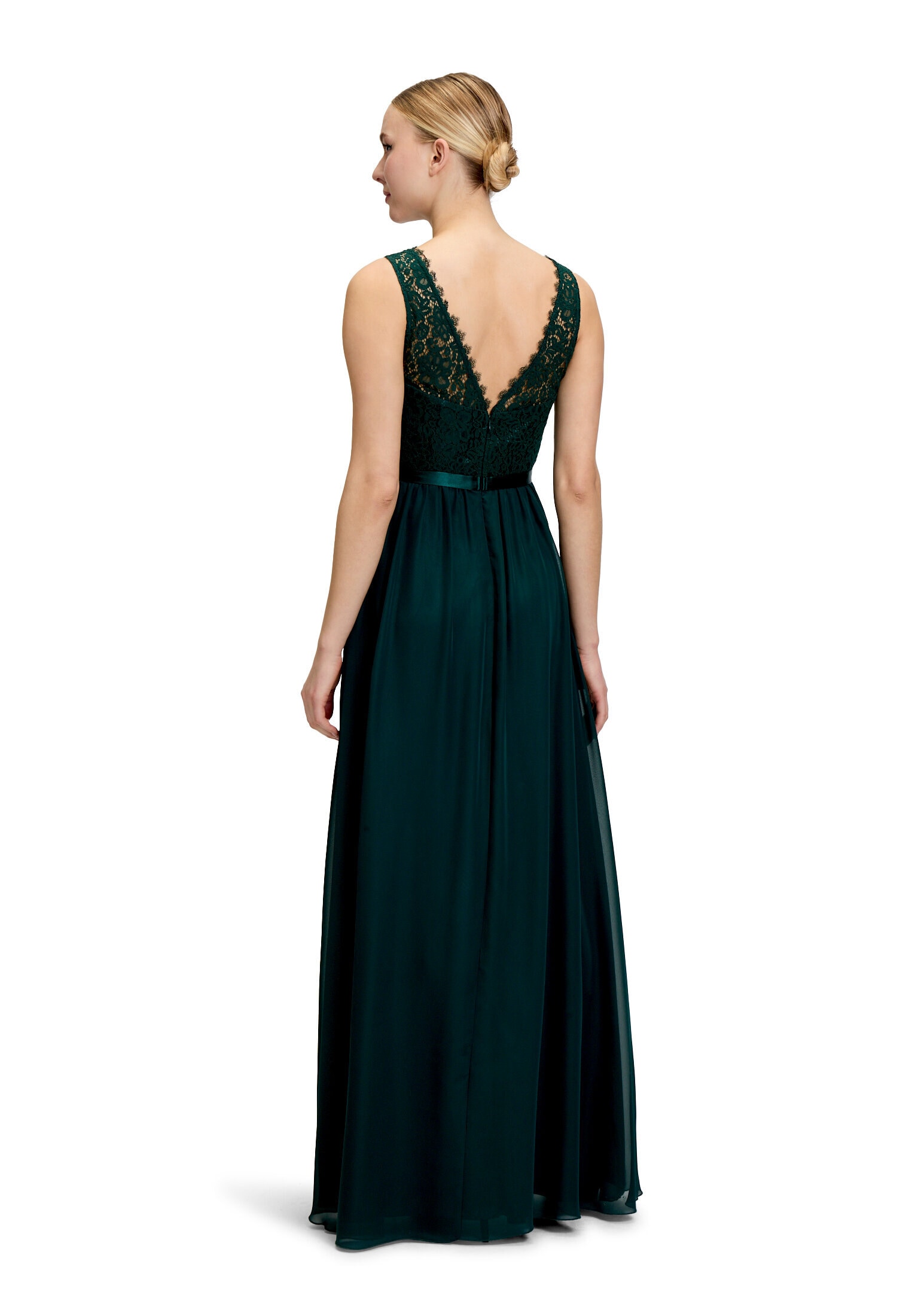 Vera Mont Cocktailkleid »Damen mit Spitze« Ohne Tasche Bogenkante
