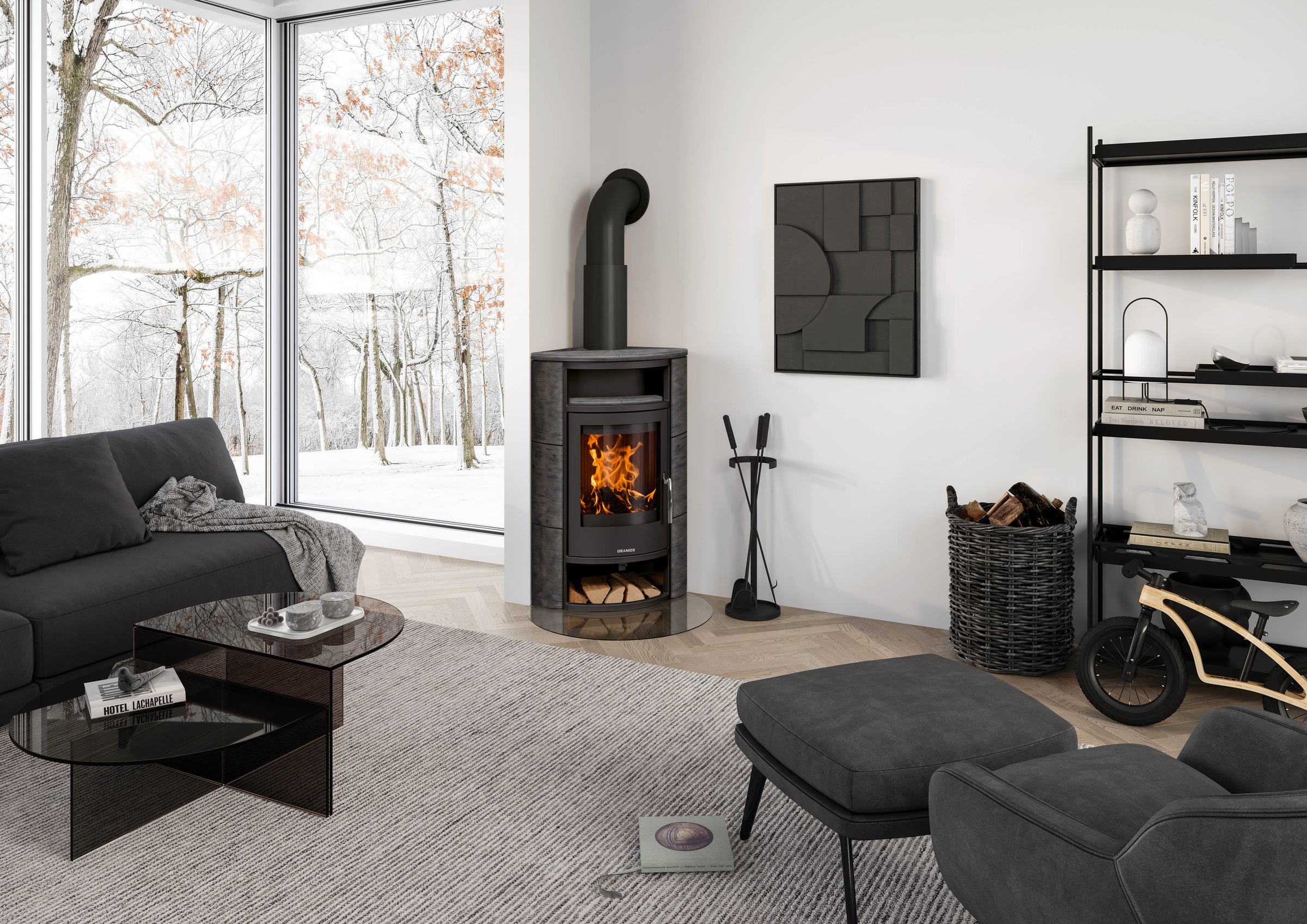Oranier Kaminofen »»Polar Eck« Namib«, Eck-6,5 kW