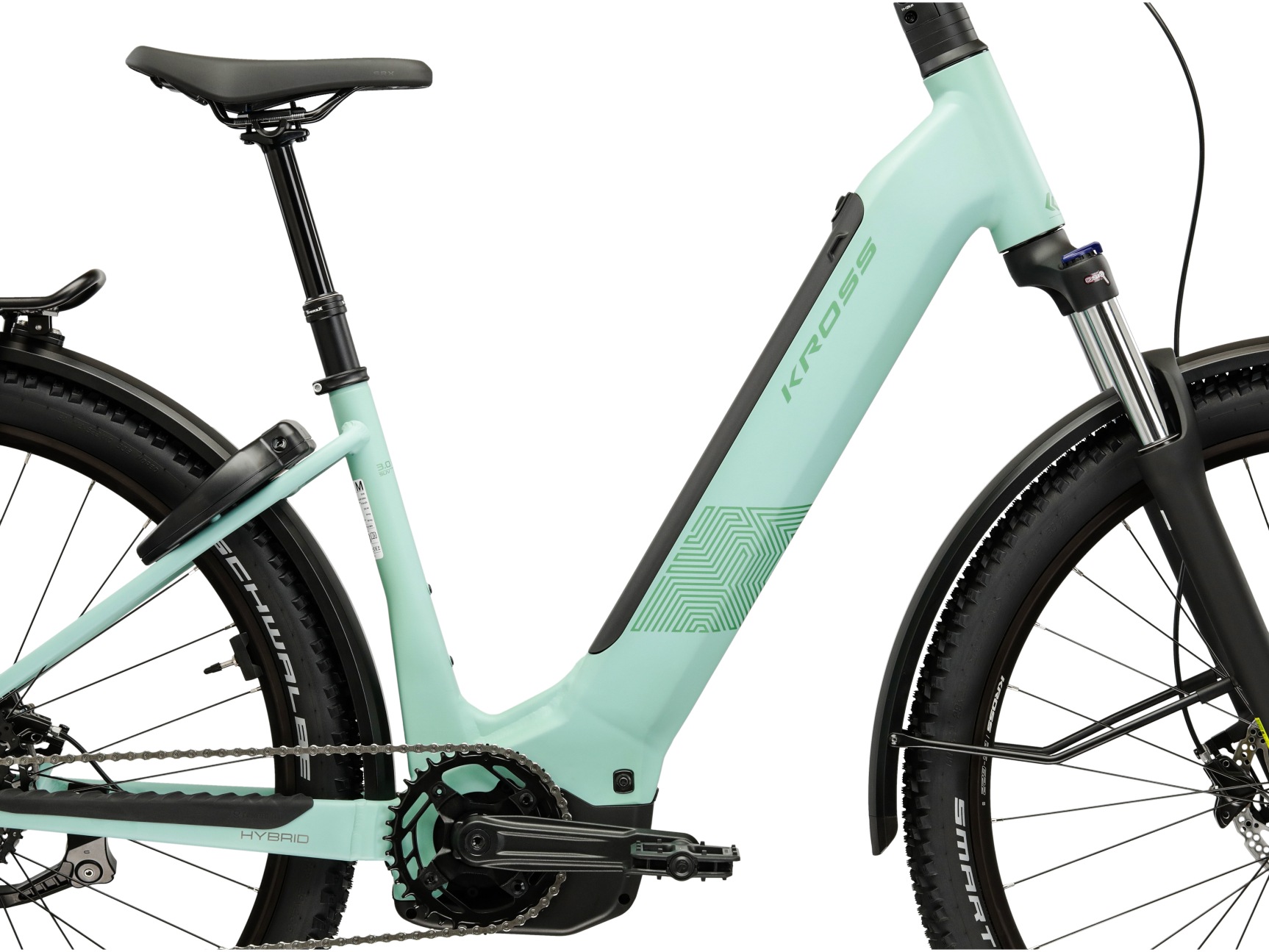 Kross »Influx Hybrid SUV 3.0 21,3Ah / Bosch 800 Wh 27,5" Grün 10 Gänge 2026« 10 Gang Shimano CUES U6000 Schaltwerk Kettenschaltung Mittelmotor 250 W BOSCH PERFORMANCE LINE PX 36 V/250 W, Mittelmotor