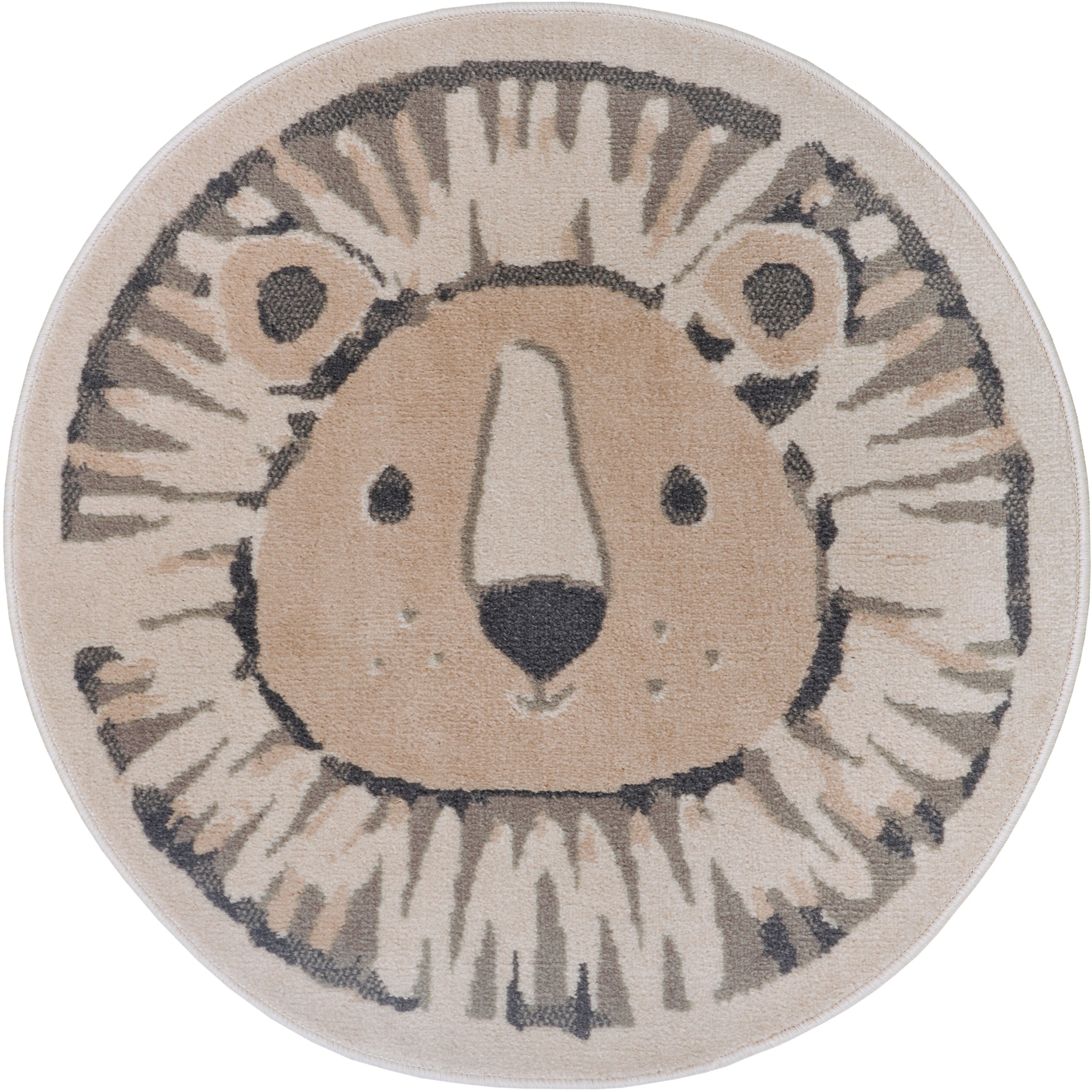 HANSE Home Kinderteppich "Adventures Lion" rund 8 mm Höhe Spielteppich, fes günstig online kaufen