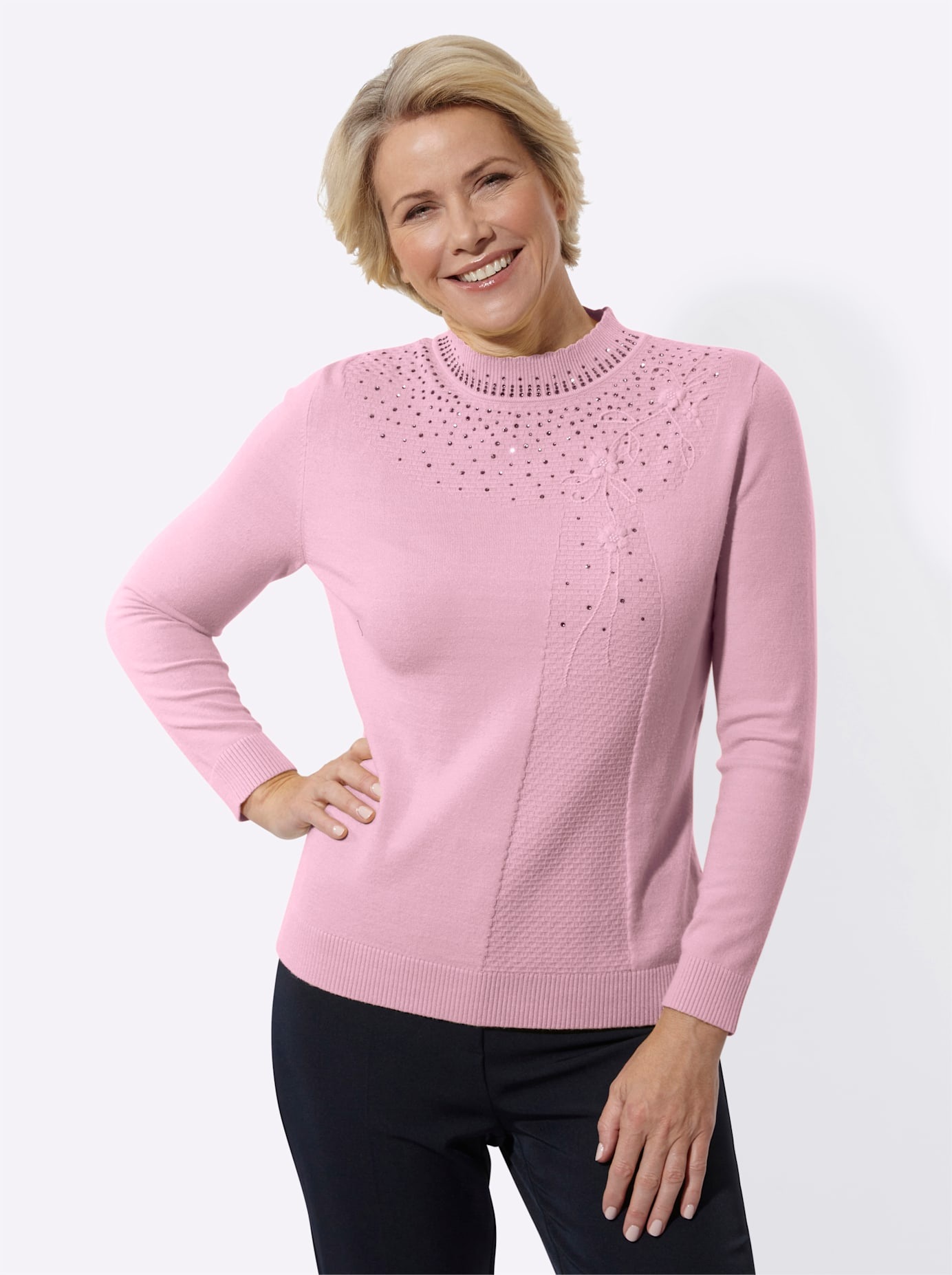 Classic Strickpullover »Stehkragen-Pullover«