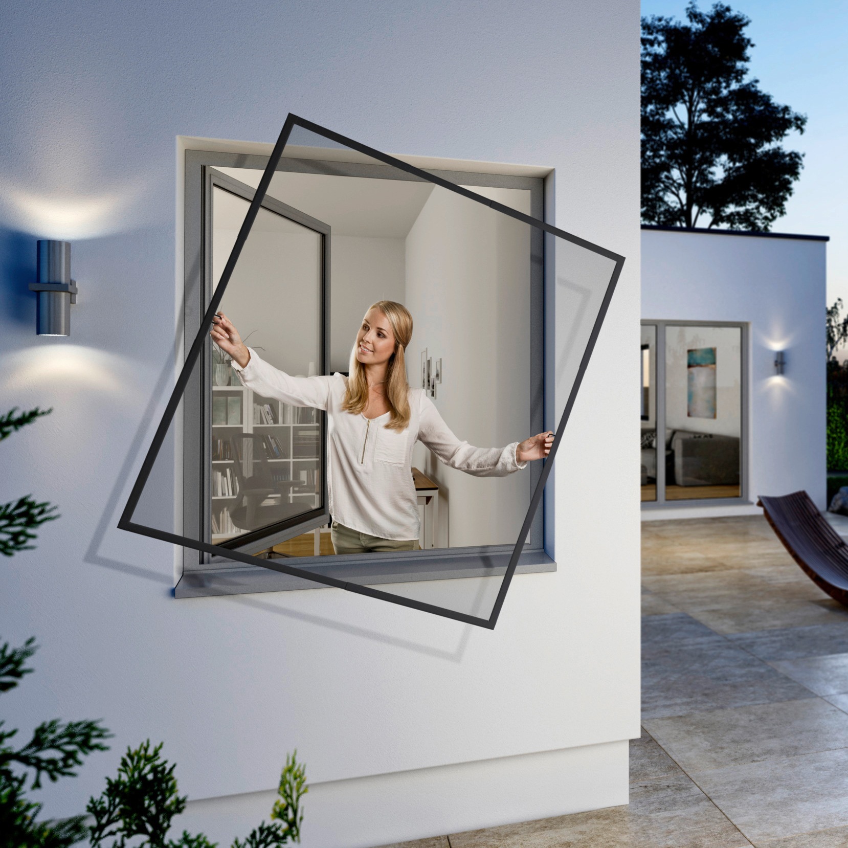 Insektenschutz-Fensterrahmen »FlexiFit«, BxH: 100x120 cm