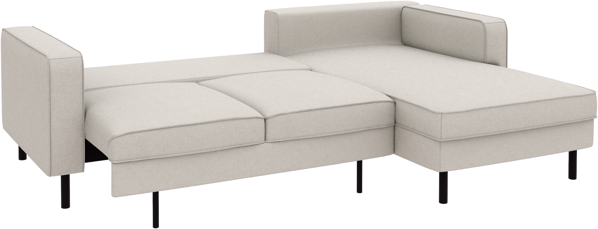 TRENDMANUFAKTUR Ecksofa »Watkins, Couch wahlweise mit Schlaffunktion & Bettkasten, auch in Cord«, Recamiere beidseitig montierbar, Sofa in L-Form, Breite 232 cm