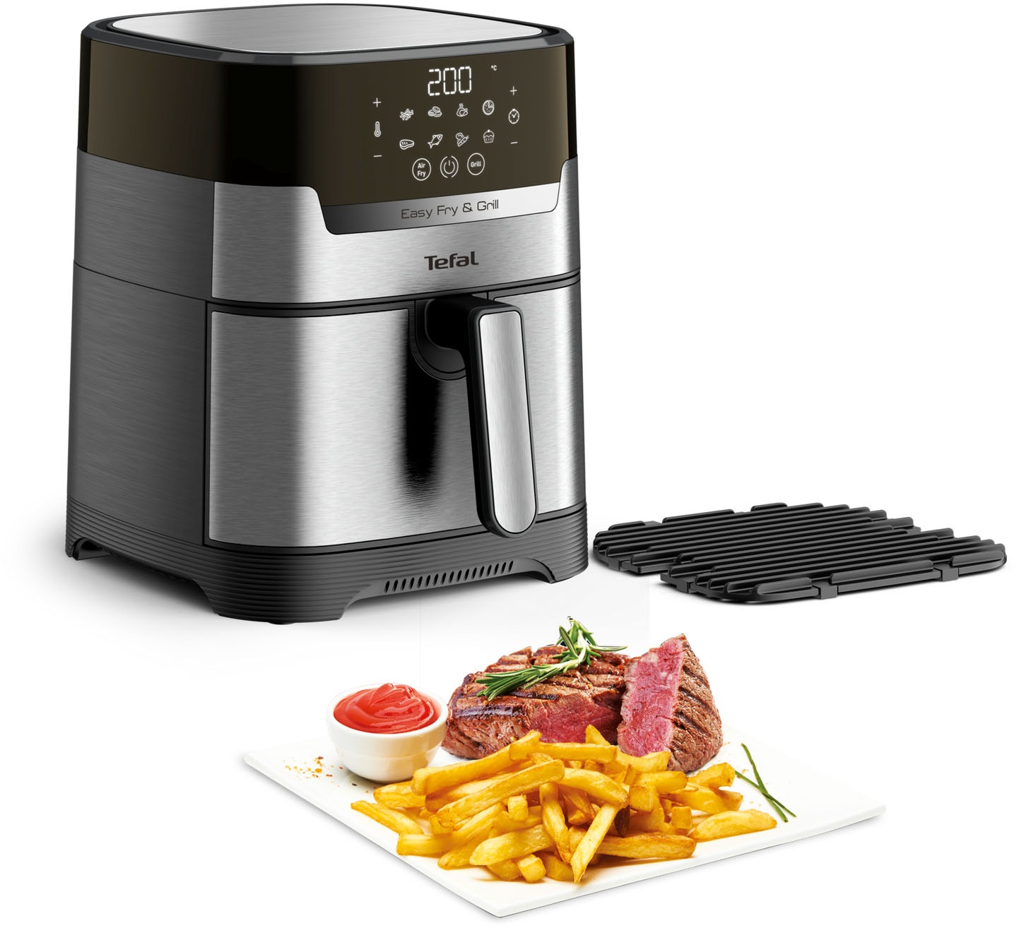 Tefal Fritteuse "Easy Fry & Grill Deluxe" 1400 W für bis zu 6 Personen, 8 P günstig online kaufen