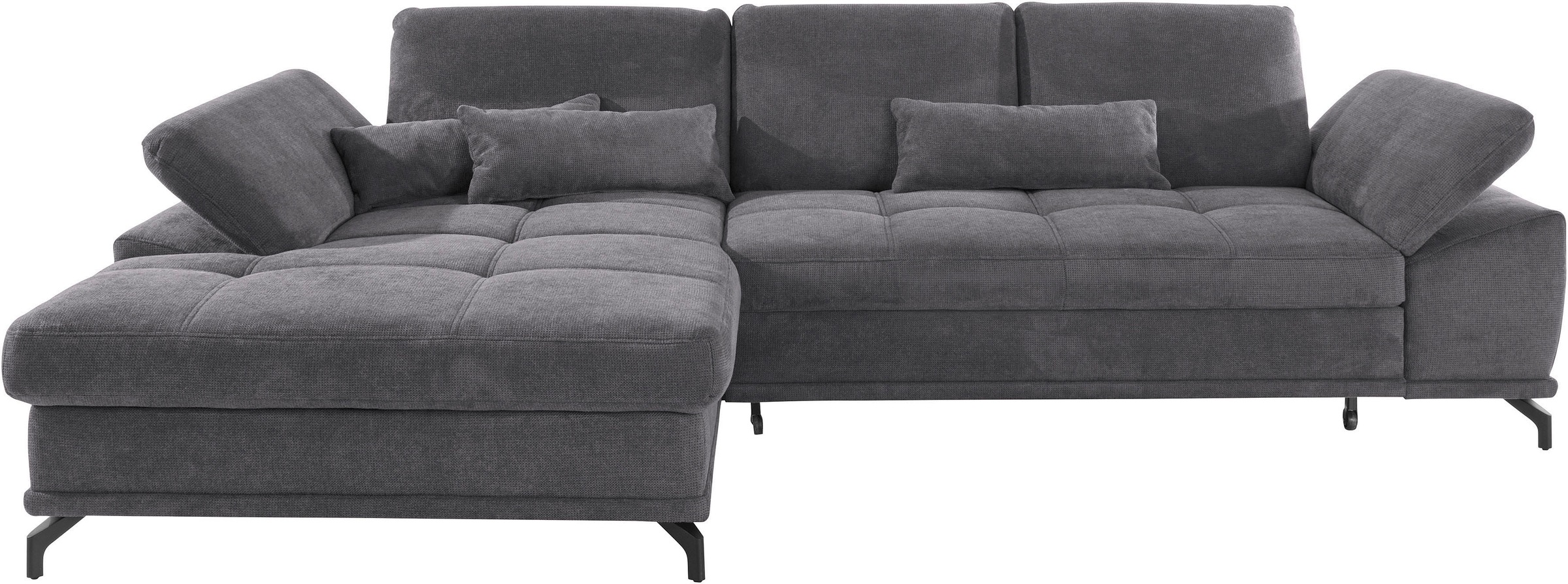 PLACES OF STYLE Ecksofa "Costello L-Form, B: 301 cm mit Sitztiefen-, Armtei günstig online kaufen