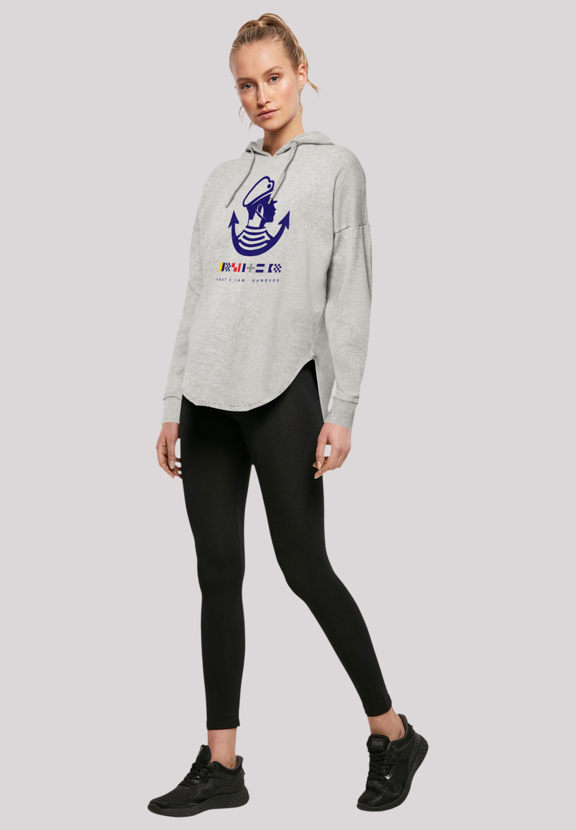 F4NT4STIC Kapuzenpullover »Knut & Jan Hamburg Logo«, Print