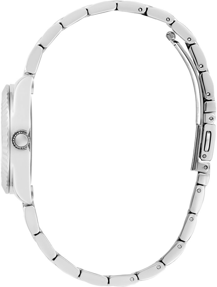 Guess Quarzuhr »MINI LUNA«, Armbanduhr, Damenuhr, Edelstahlarmband