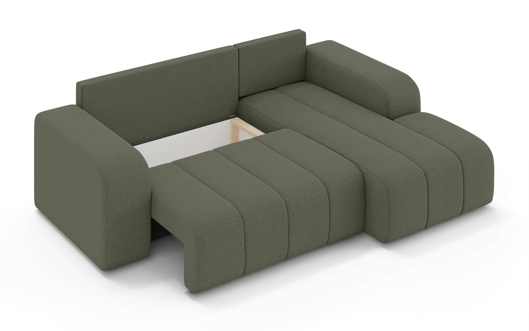 INOSIGN Ecksofa »CASSY L-Form, Schlafsofa mit Bettkasten, Maße B/T/H: 245/165/88 cm«, mit 2 Rückenkissen, Recamiere rechts oder links bestellbar