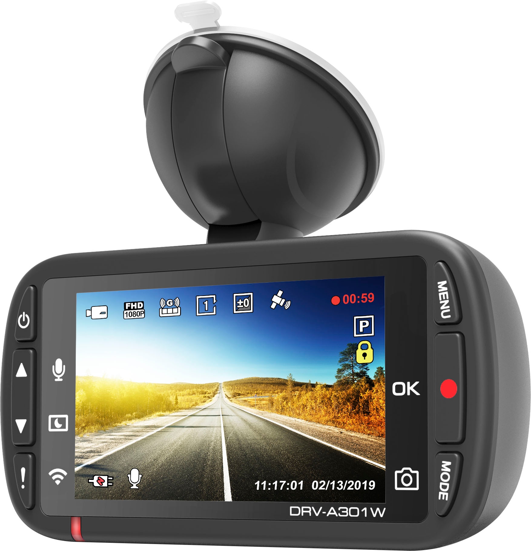 Kenwood Dashcam »DRV-A301W«, Full HD, WLAN (Wi-Fi)