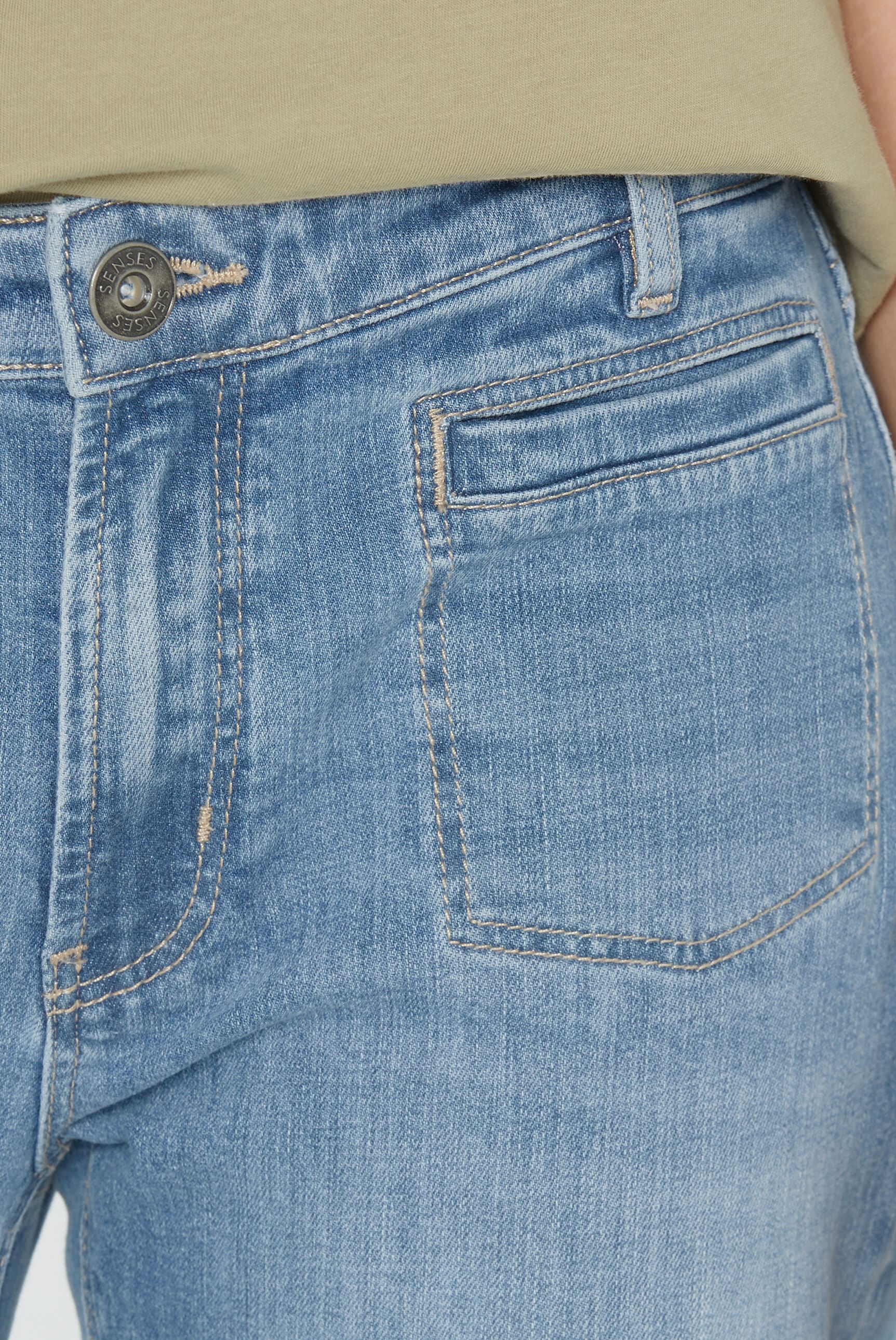 SENSES.THE LABEL Regular-fit-Jeans, mit ausgestelltem Bein