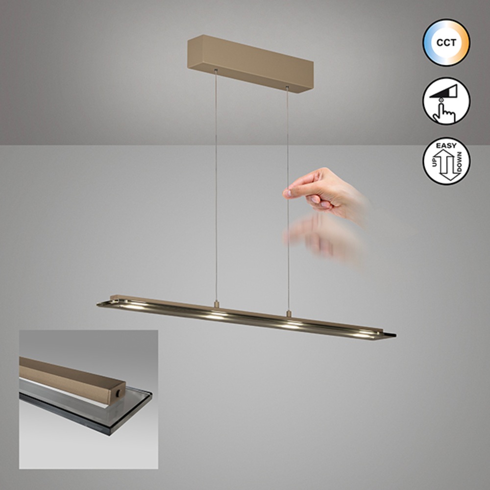 FISCHER & HONSEL Pendelleuchte »Torvi« LED-Board 1 Stk. Farbtemperatur in 3 Stufen einstellbar, höhenverstellbar mit Kabellift