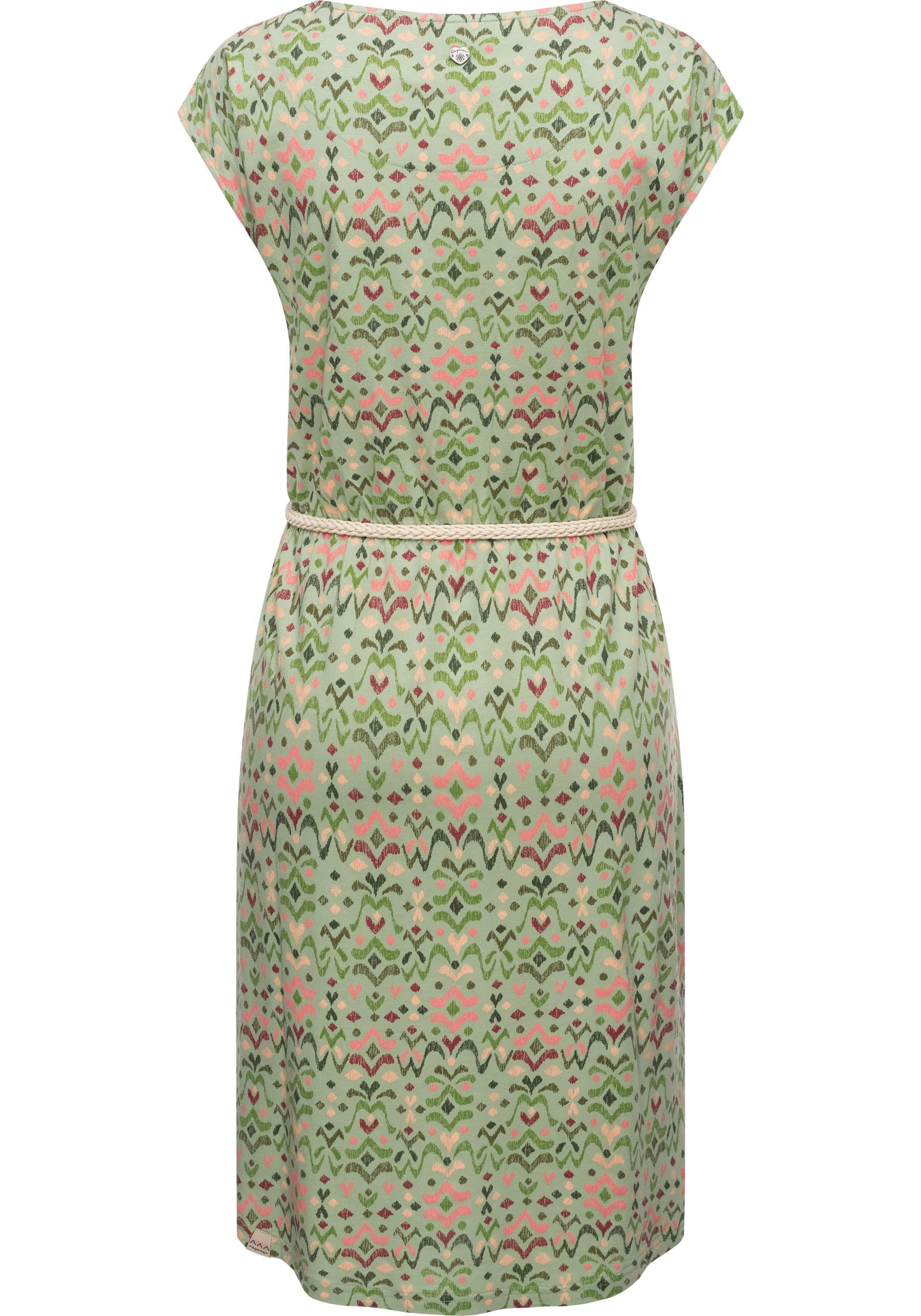 Thumbnail - Ragwear Shirtkleid "Lilithe Ikat" Eingrifftaschen stylisches Damen Sommerkleid mit Taillengürtel