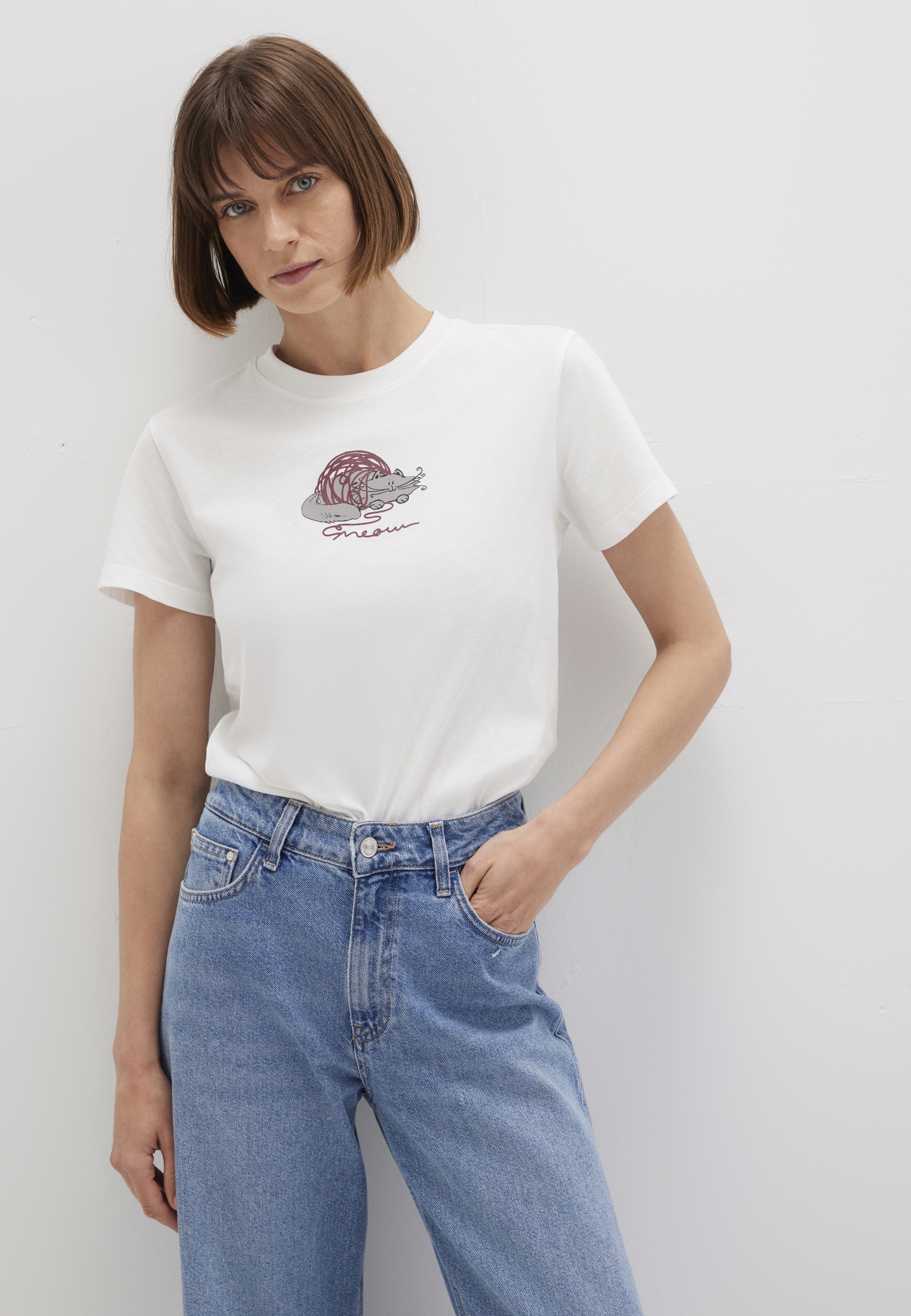 Mavi T-Shirt "CAT PRINTED T-SHIRT", Print T-Shirt günstig online kaufen