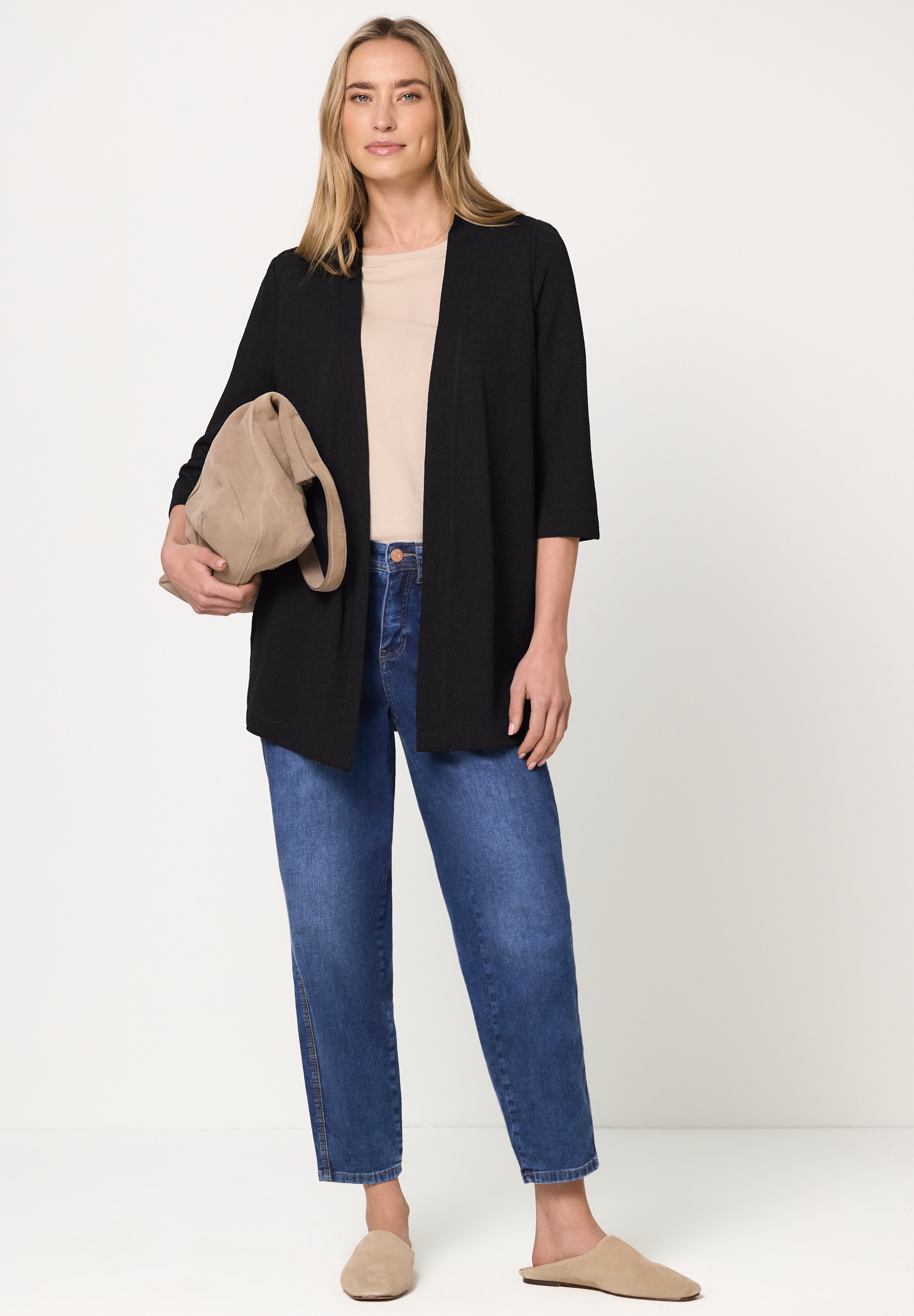 STREET ONE Cardigan mit Materialmix