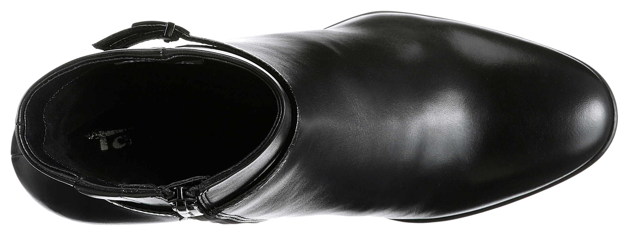 Tamaris Stiefelette, Blockabsatz, Businessschuh, Abendschuh mit elegantem Zierriemchen