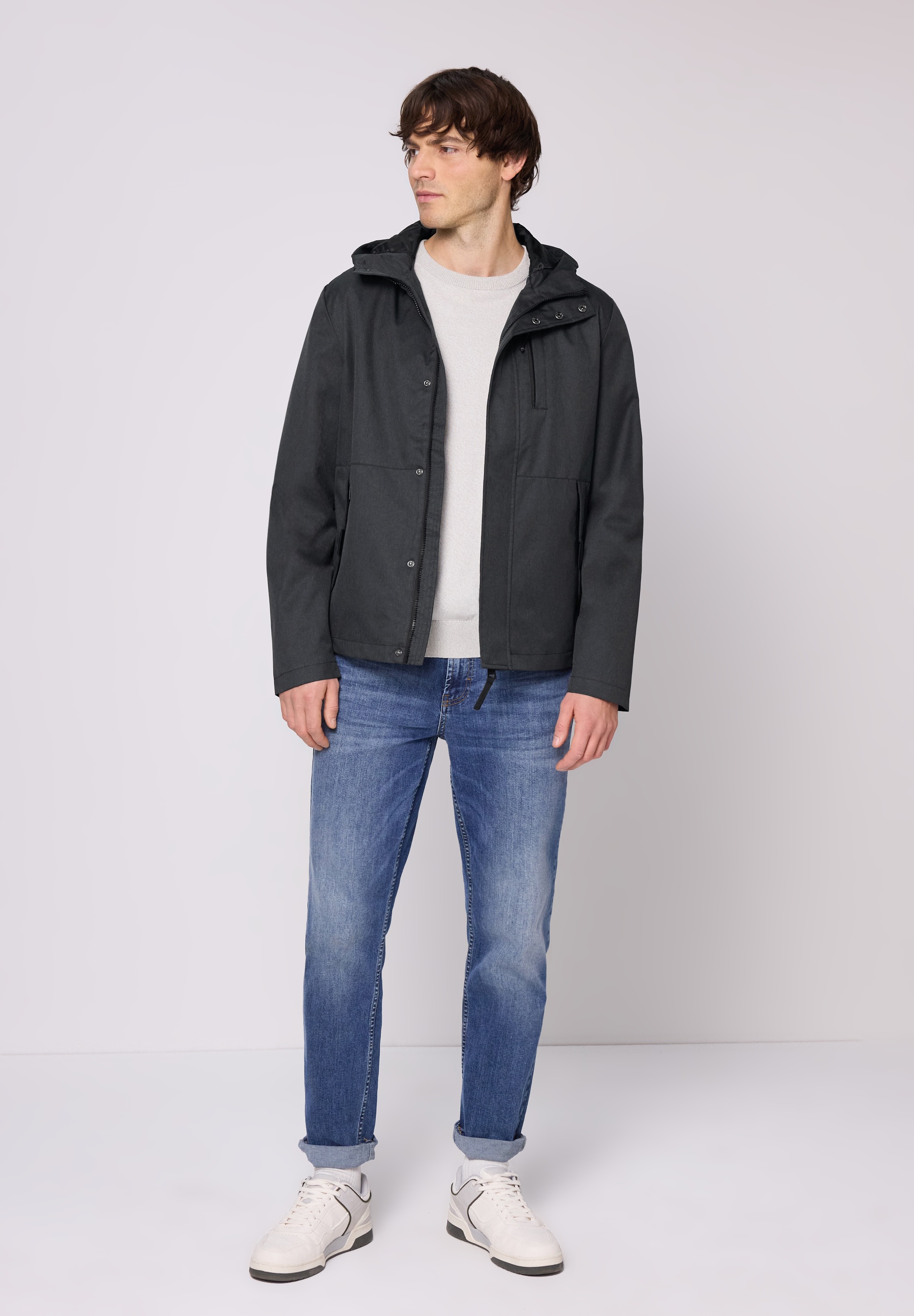 Thumbnail - STREET ONE MEN Outdoorjacke mit Kapuze wasserabweisend